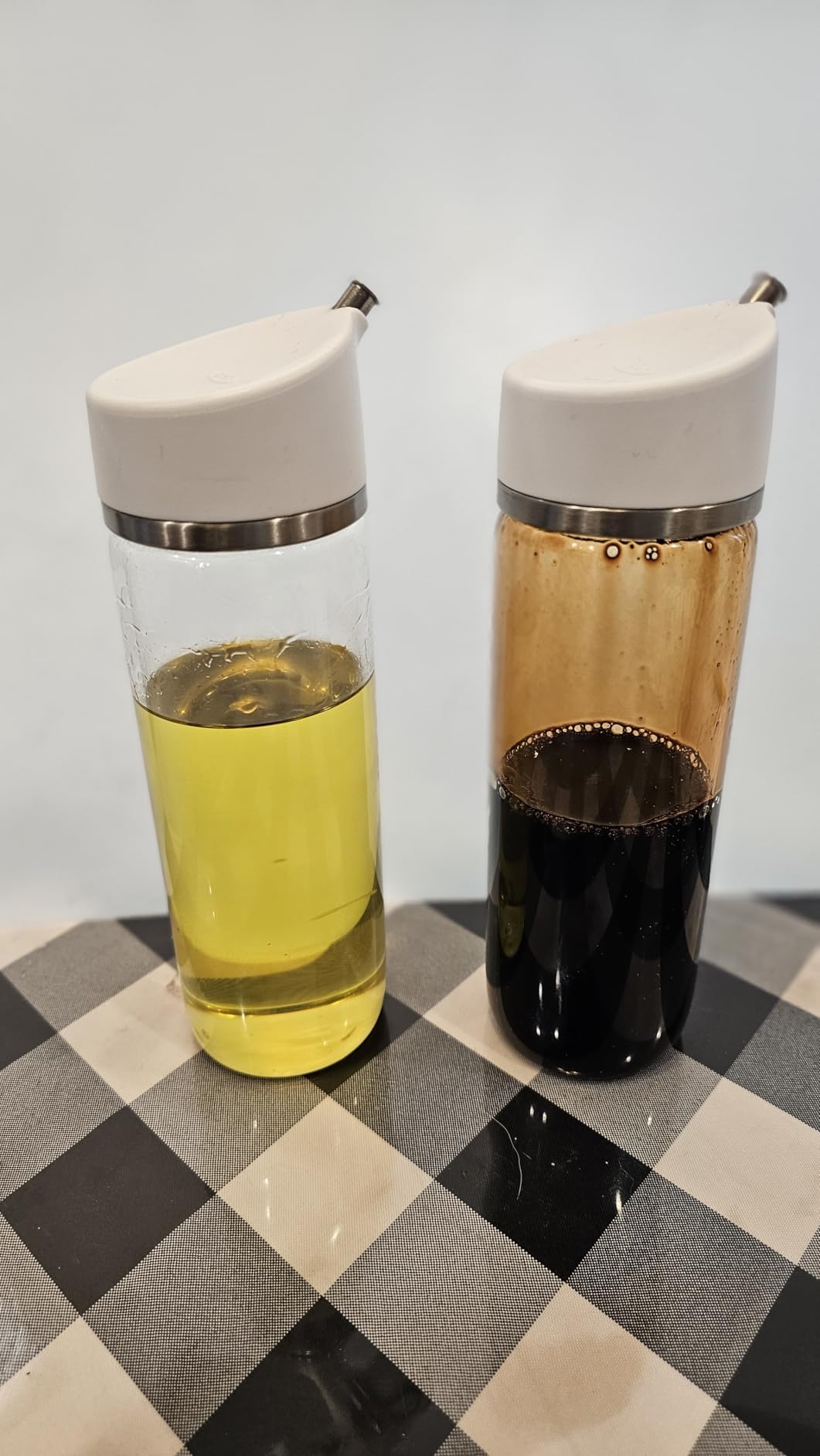 OXO Good Grips Precision Pour Glass Dispenser Set, 2 Piece Oil & Vinegar Set customer photo 2