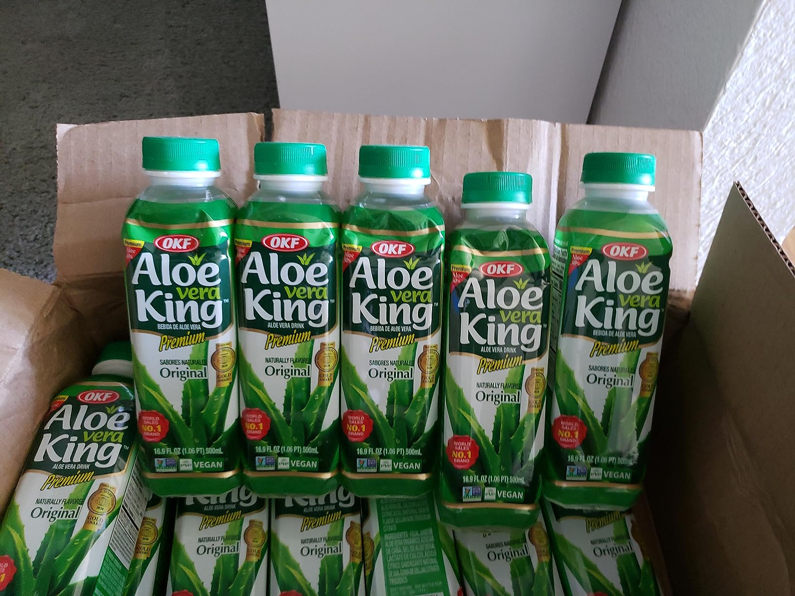 OKF Aloe Vera King Drink, Original, 16.9 Fluid Ounce (Pack of 12) customer photo 2