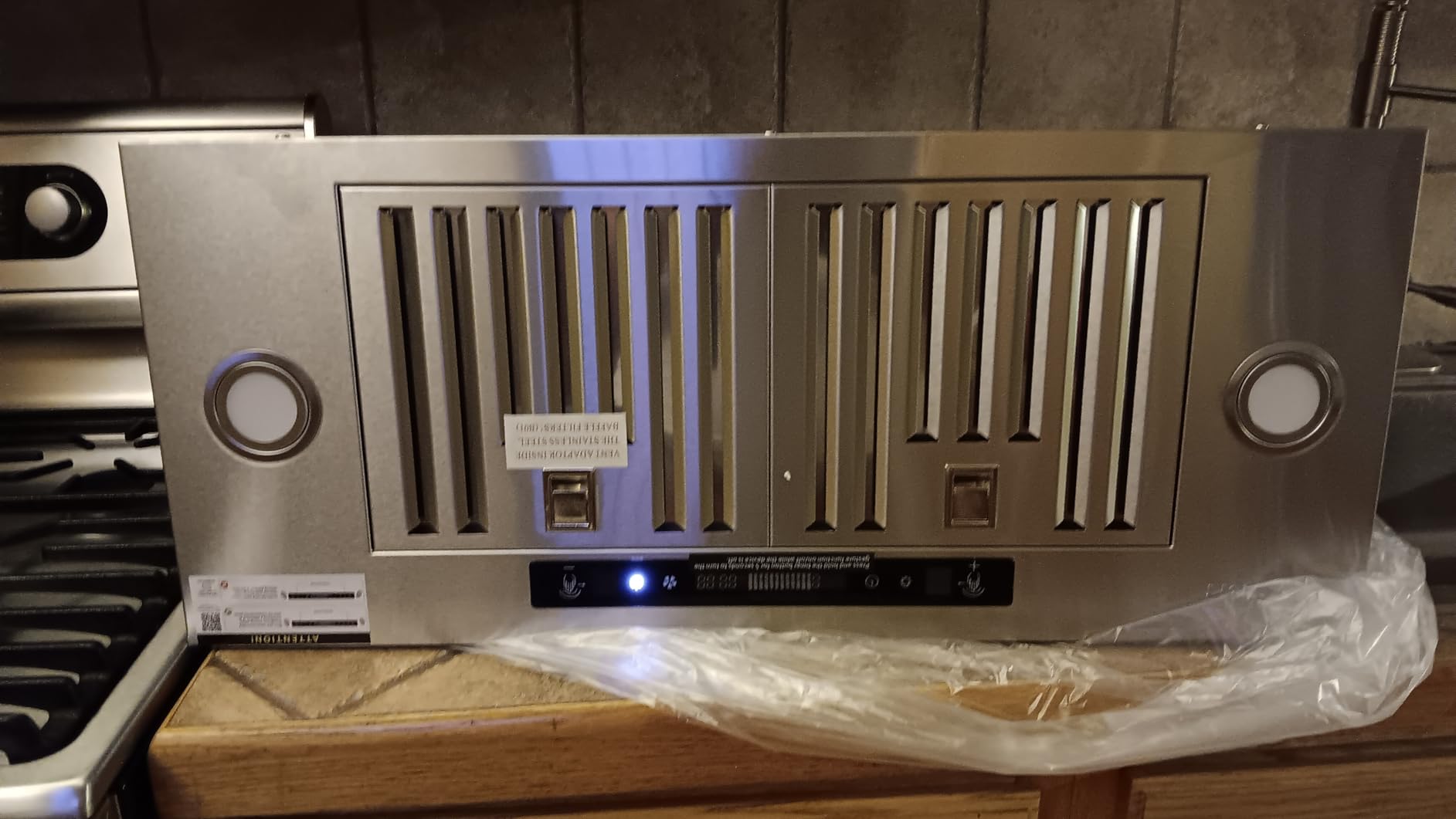 IKTCH 30 inch Insert Range Hood 900 CFM, Ducted/Ductless Vent Hood | Stainless Steel Built-in Kitchen Vent Hood with 4 Speed Gesture Sensing & Touch Control Panel customer photo 1