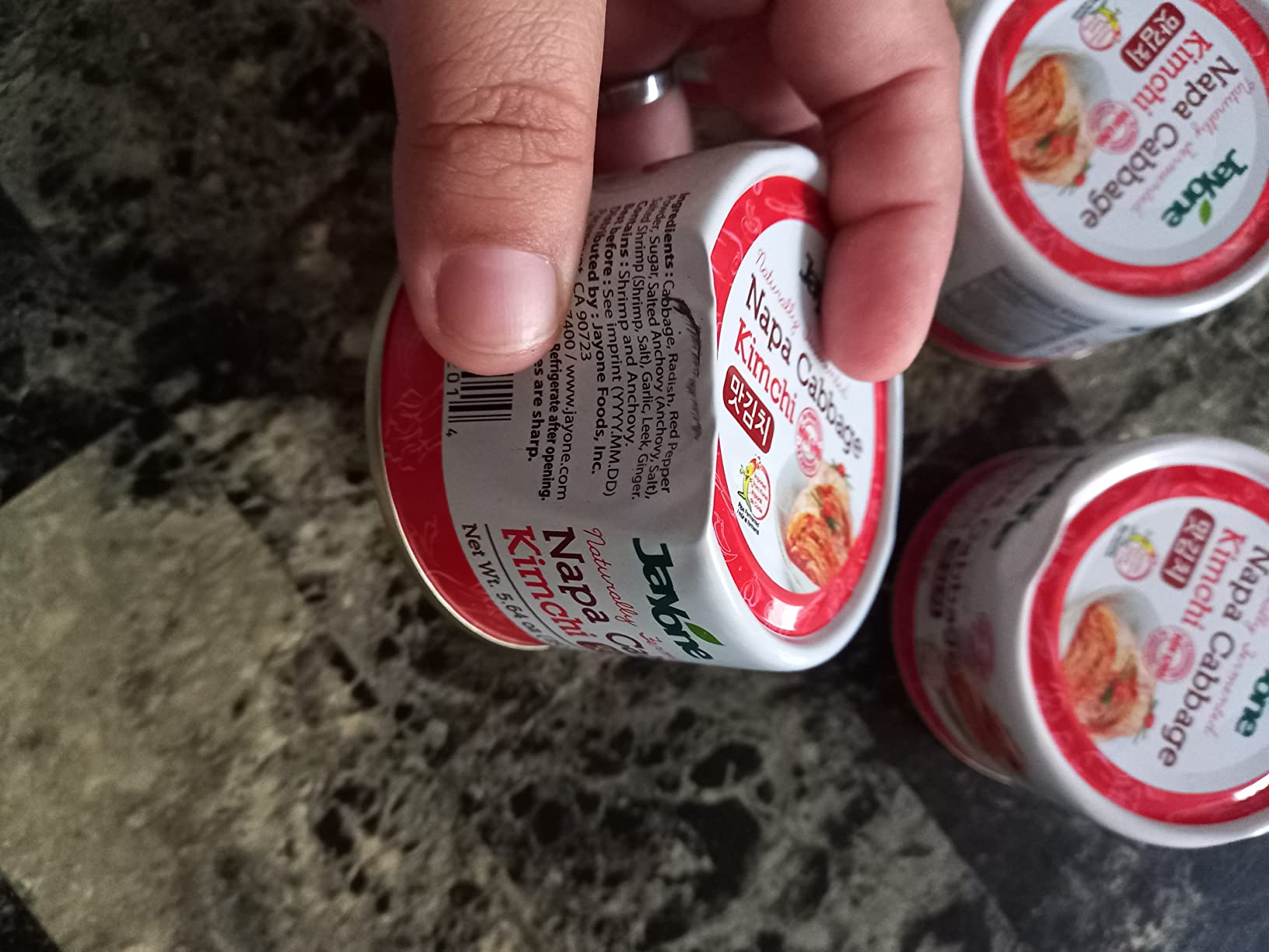 Korean Canned Kimchi, Napa Cabbage Kimchi, Naturally Fermented, Non-GMO, No preservatives, No additives- (5.64oz x 4) customer photo 1