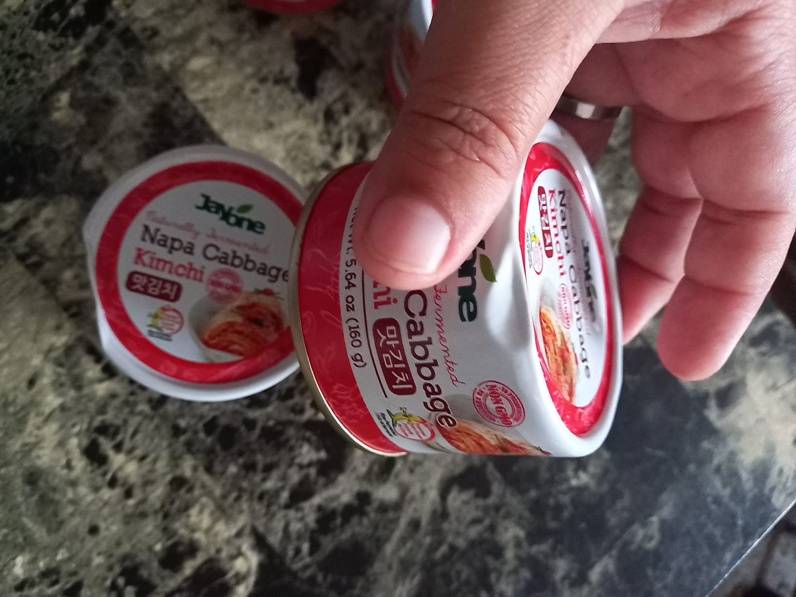 Korean Canned Kimchi, Napa Cabbage Kimchi, Naturally Fermented, Non-GMO, No preservatives, No additives- (5.64oz x 4) customer photo 2