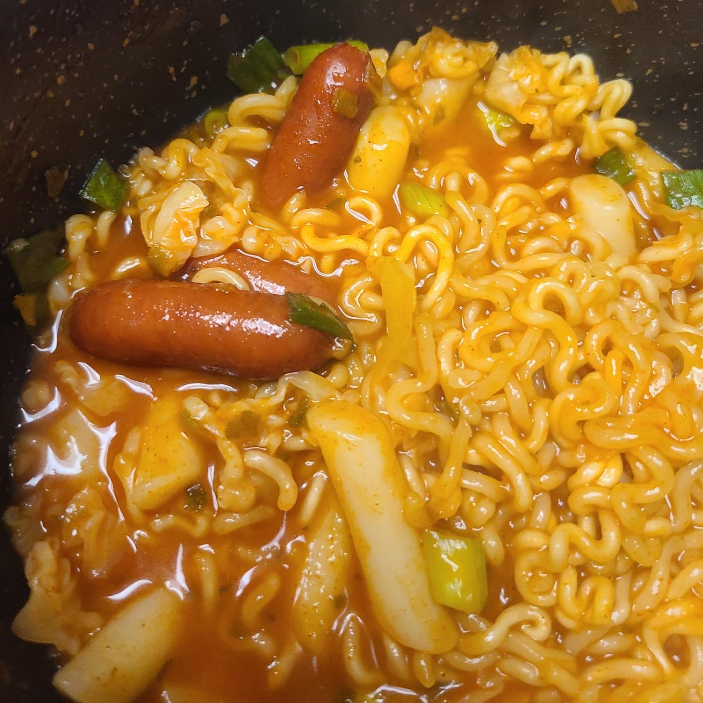 Yopokki Instant Rabokki Cup - Korean Tteokbokki Rice Cakes with Ramen Noodles, Quick & Easy Korean Street Food, Asian Snacks for College Dorms (2 count, Sweet & Mild Spicy) customer photo 2