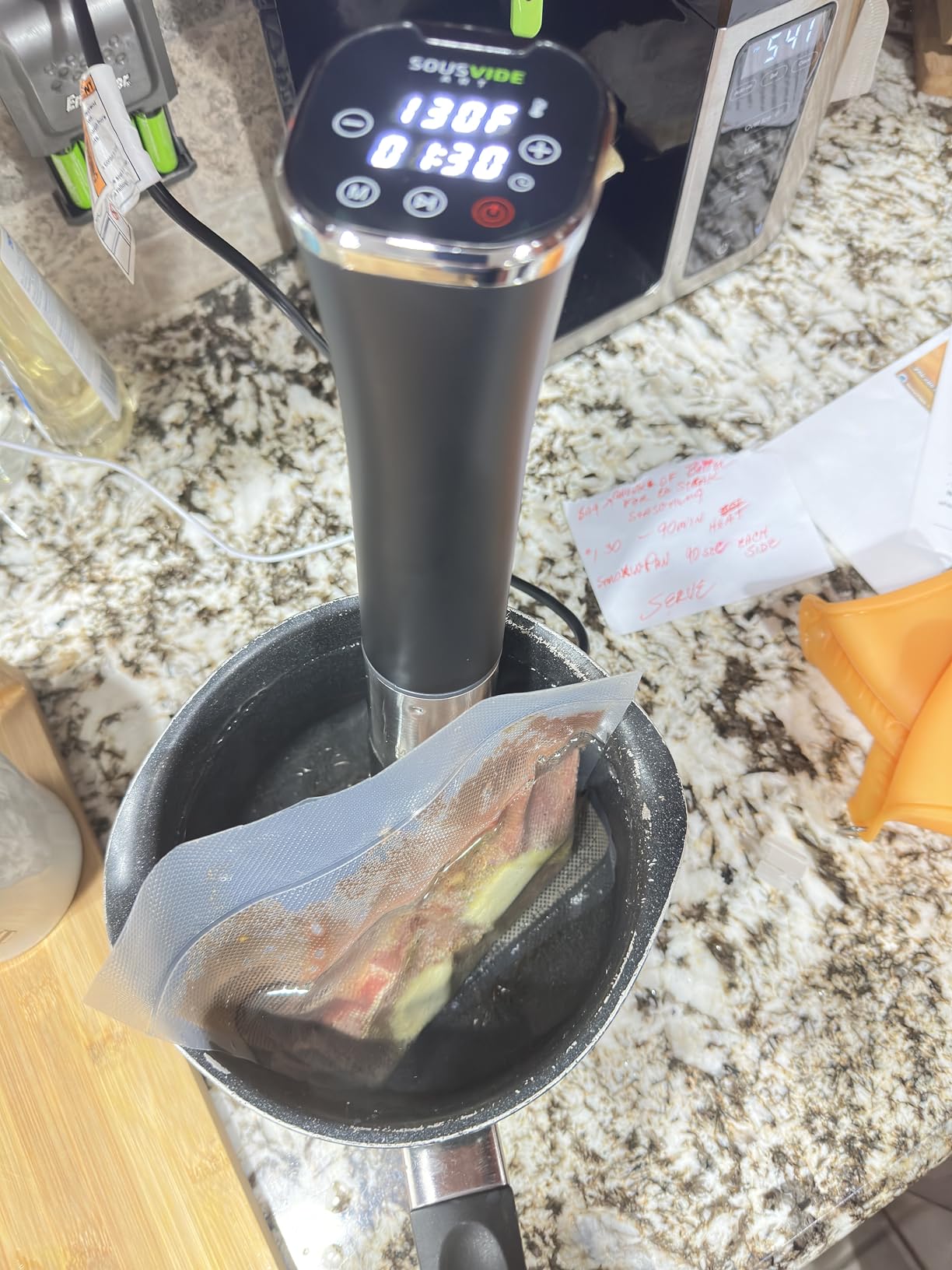 SOUSVIDE ART Sous Vide Immersion Cooker Kit - Machine with Digital Timer, Temp Control, 30 Bags, Vacuum Pump, Suvee Cooker Gift for Chefs customer photo 1