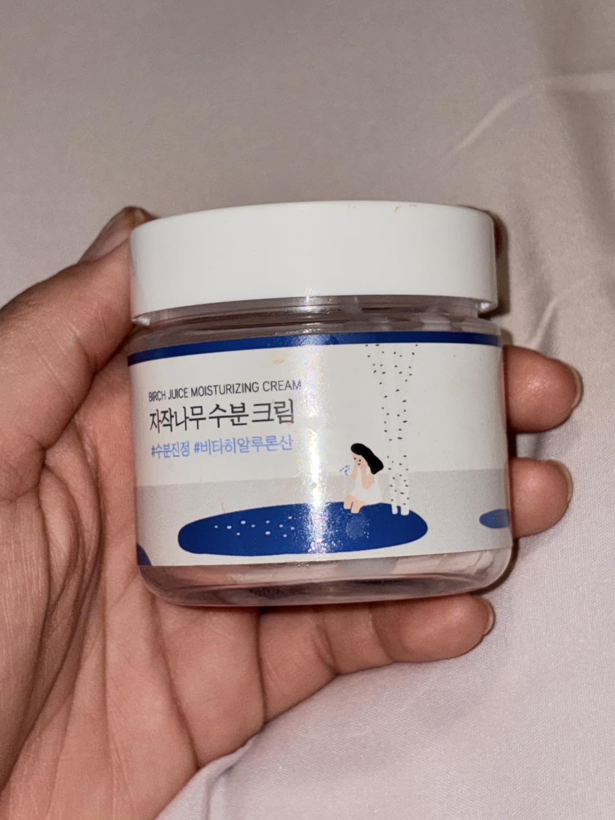 Round Lab Birch Juice Moisturizing Cream, 48-Hour Deep Hydrating Face Moisturizer, Birch Sap & Vita Hyaluronic Acid, For Acne-Prone Skin, Korean Skin Care, 2.7 fl.oz. customer photo 2