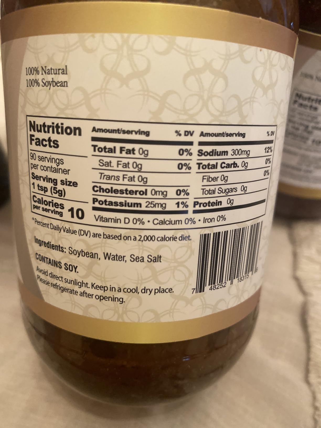 Q-Rapha Premium Korean Ganjang (Soy Sauce) Gluten-free, non-GMO, Unpasteurized, Artisanal, Aged over 3 Years (12.0 fl oz) customer photo 1