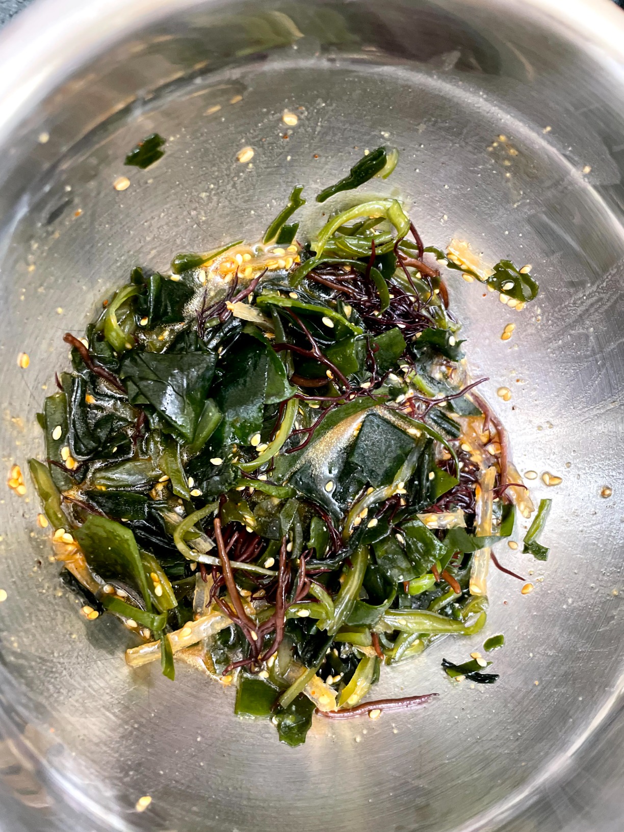 Assorted Seaweed Salad [Korean Food] - 해초샐러드 - Ready-to-Eat Salad Kit, 7 Kinds of Seaweed, Korean Side Dishes Made Easy [Salad Mix] 7 Bags customer photo 2