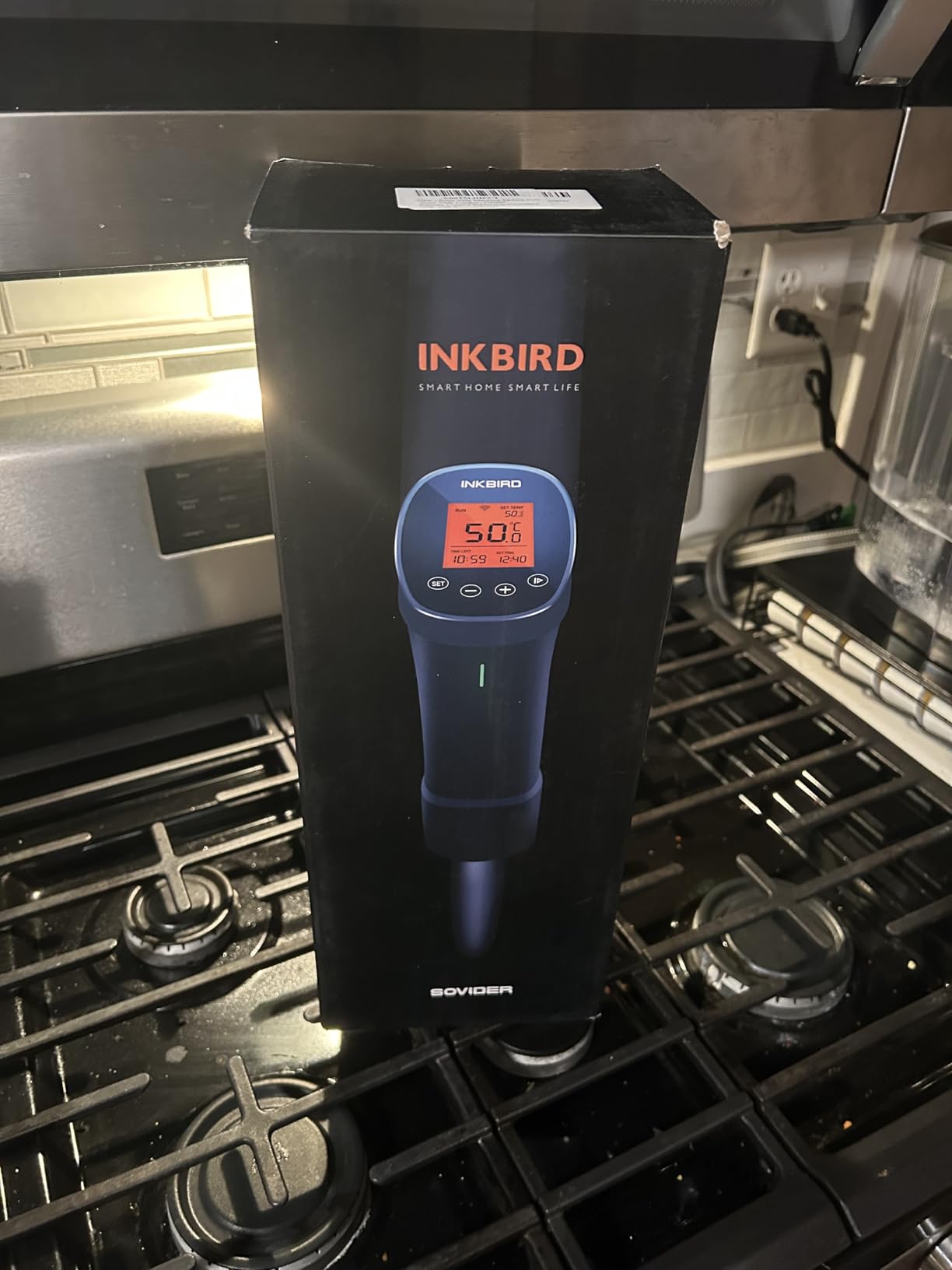INKBIRD 2.4G Wifi Sous Vide Cooker ISV-200W 1000W Sous Vide w/APP Recipes, Remote Control Immersion Circulator with Free APP, Timer Alarm Mobile Notification 3D Water Fast Heating, Ultra-Quiet customer photo 1