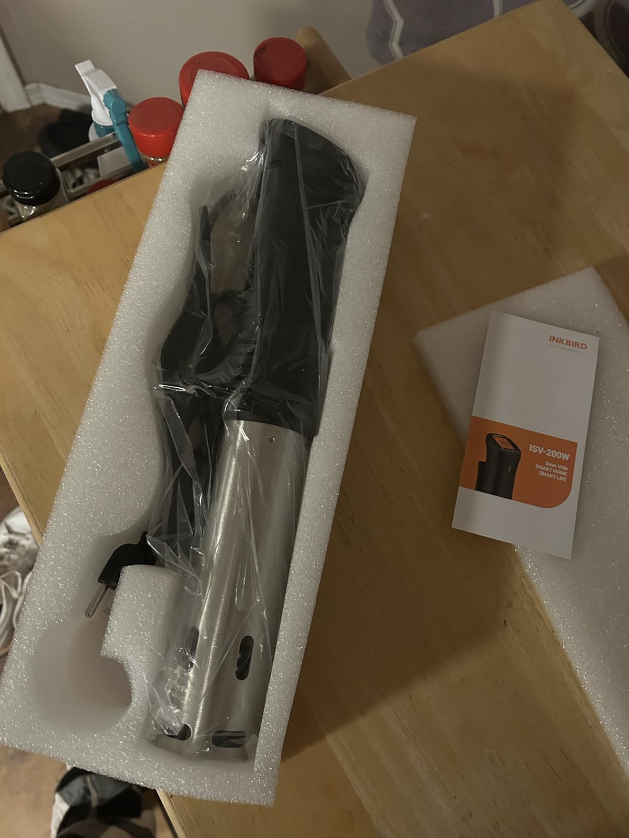 INKBIRD 2.4G Wifi Sous Vide Cooker ISV-200W 1000W Sous Vide w/APP Recipes, Remote Control Immersion Circulator with Free APP, Timer Alarm Mobile Notification 3D Water Fast Heating, Ultra-Quiet customer photo 2