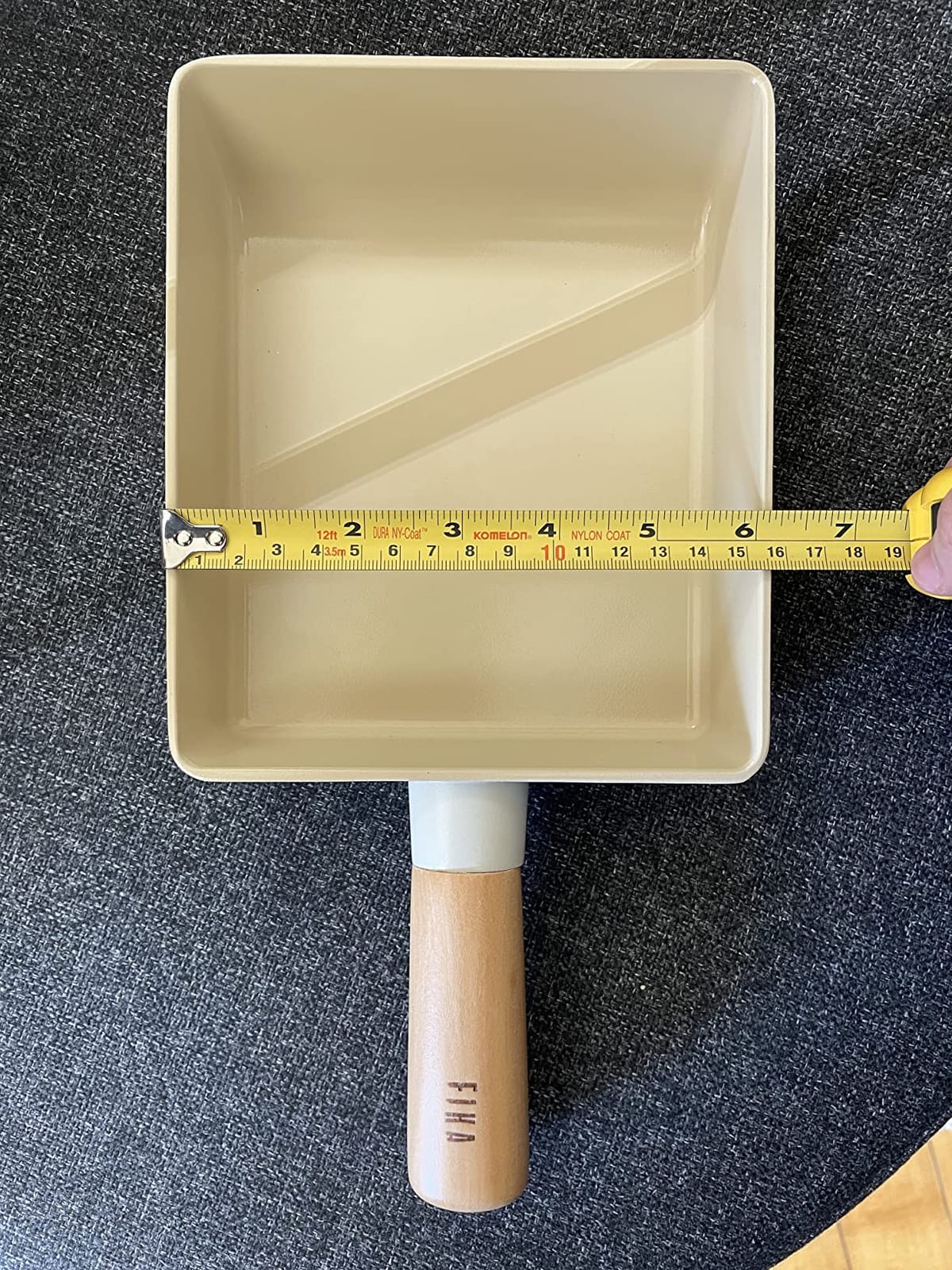 FIKA 6-Inch Nonstick Tamagoyaki Egg Pan, Japanese Omelette Pan for Rolled Eggs, Rectangular Frying Pan with Wooden Handle, Induction Compatible, Made in Korea (15cm) customer photo 2