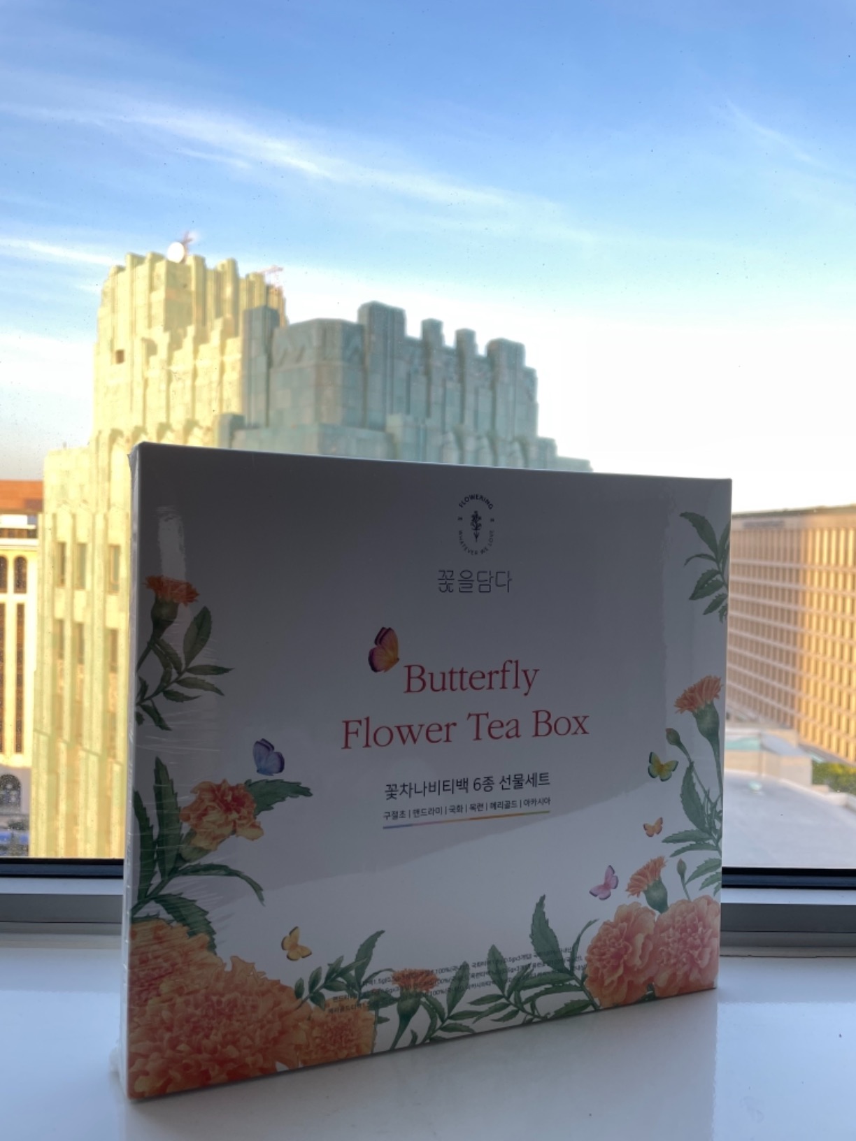 KKOKDAM Korean Tea Gift Set - 6 Flavor Butterfly Tea Bag Sampler - Elegant Box for Tea Lovers - Unique Gift customer photo 1