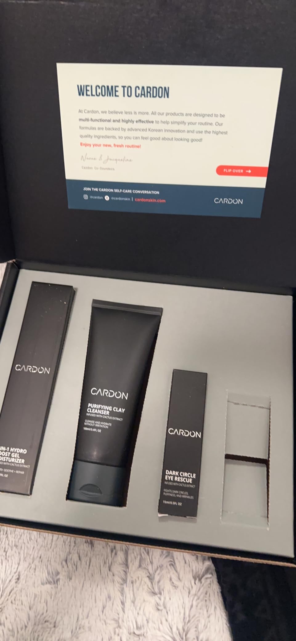 4-Step Korean Skincare Gift Set for Men, Anti-Aging Korean Skincare Routine, Cactus-based, All Skin Types, Face Wash, Face Moisturizer with Sunscreen, SPF 30, Night Lotion, Eye Cream (4 CT) customer photo 1