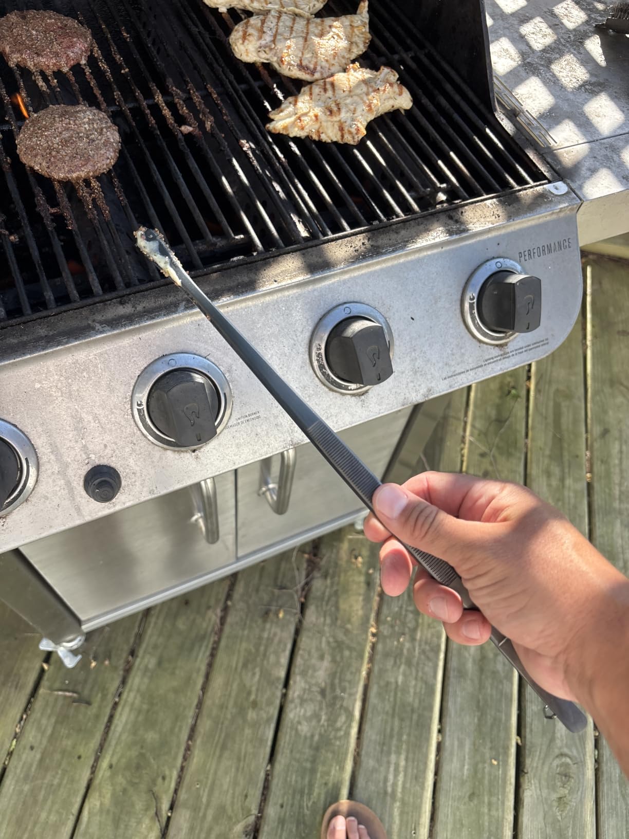 JETKONG 2 Pcs 12-Inch Kitchen Tweezers Fine Tweezer Tongs, Extra-Long Stainless Steel Cooking Tweezers (Silver) customer photo 1