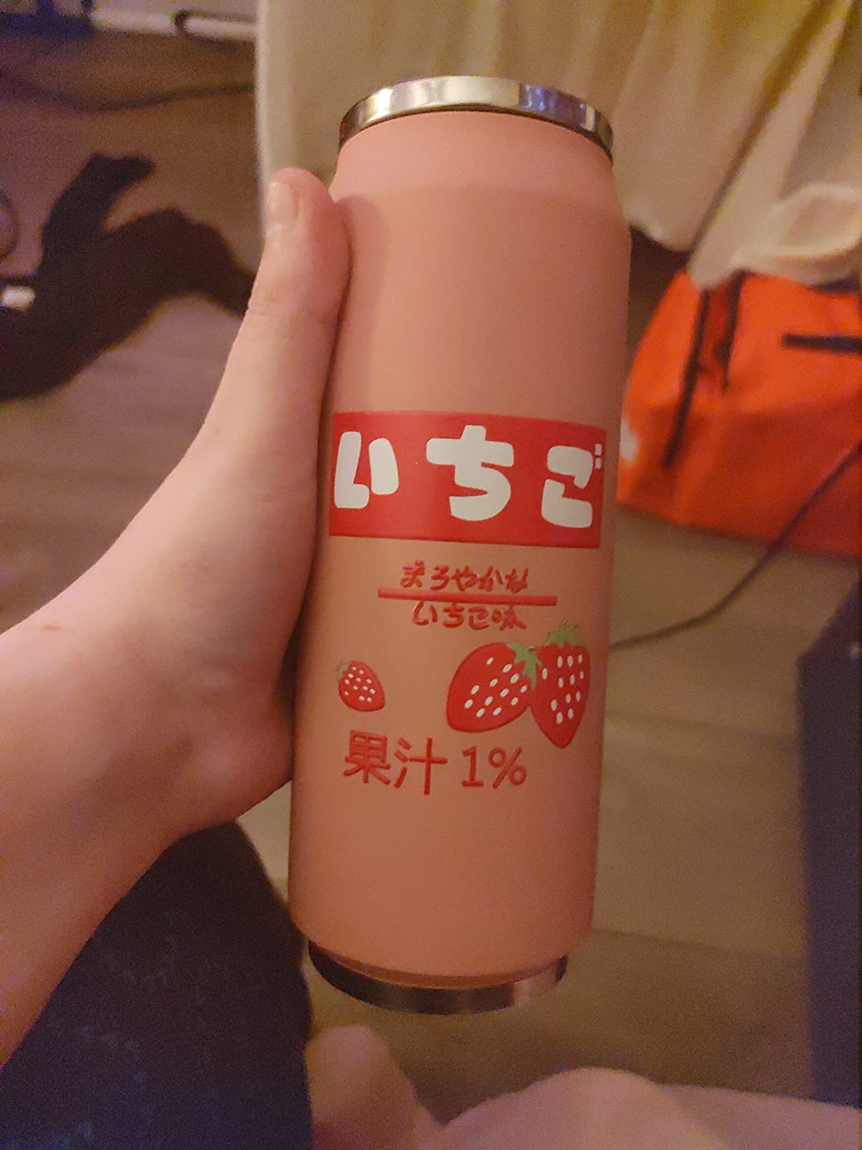 Kawaii Water Bottles Stainless Steel Water Bottle Kawaii Water Bottle with Straw Japanese Water Bottle Insulated(500ml/16.9oz,Pink) customer photo 2