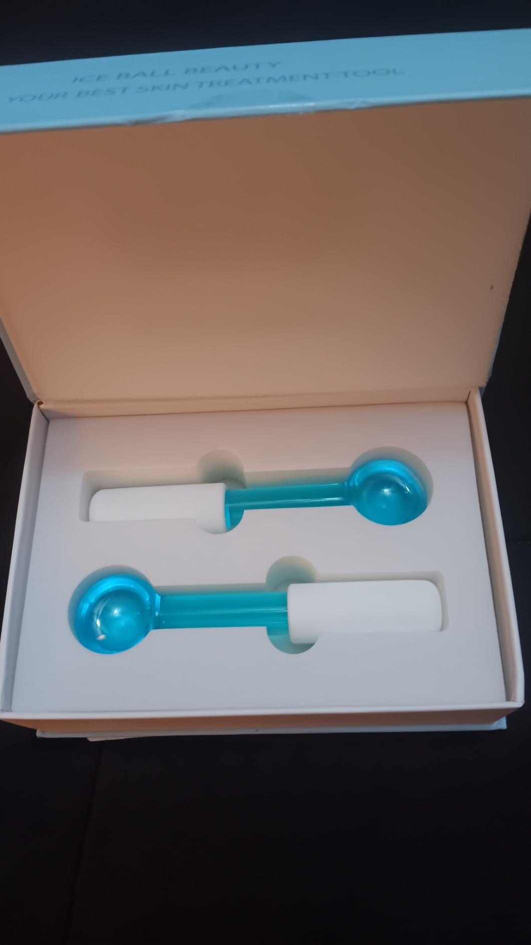 ICE Globes Small Balls for Eyes, 2 PCS Blue Facial Globes for Massage Tool, Facial Roller Cold Skin Massagers, Tighten Skin, Reduce Puffiness and Dark Circles, Enhance Circulation customer photo 2