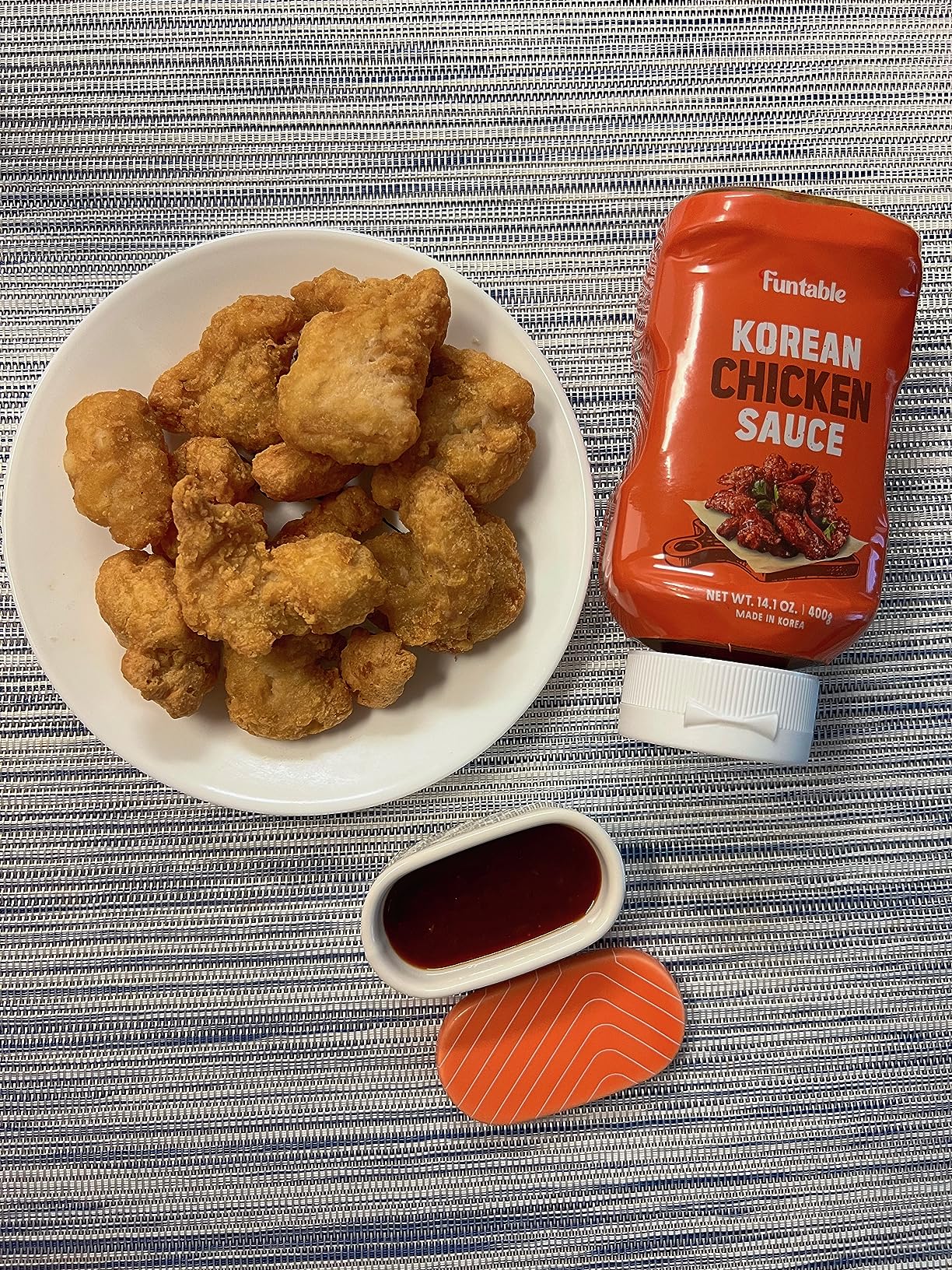 Funtable Korean Fried Chicken Sauce - Sweet, Spicy & Tangy, 13.4 oz | Sticky Glaze for Wings, Nuggets and BBQ; Ready-to-Use Dipping and Cooking Condiment Inspired by Authentic K-Food Flavors customer photo 2