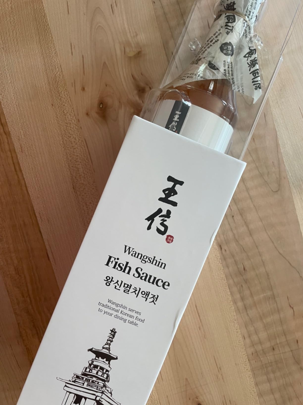 Wangshin Fish Sauce (10 fl oz) | Artisanal Korean Fish Sauce Aged 2 Years | Made with Just Anchovy & Salt | Non-GMO Project Verified | No Preservatives customer photo 1