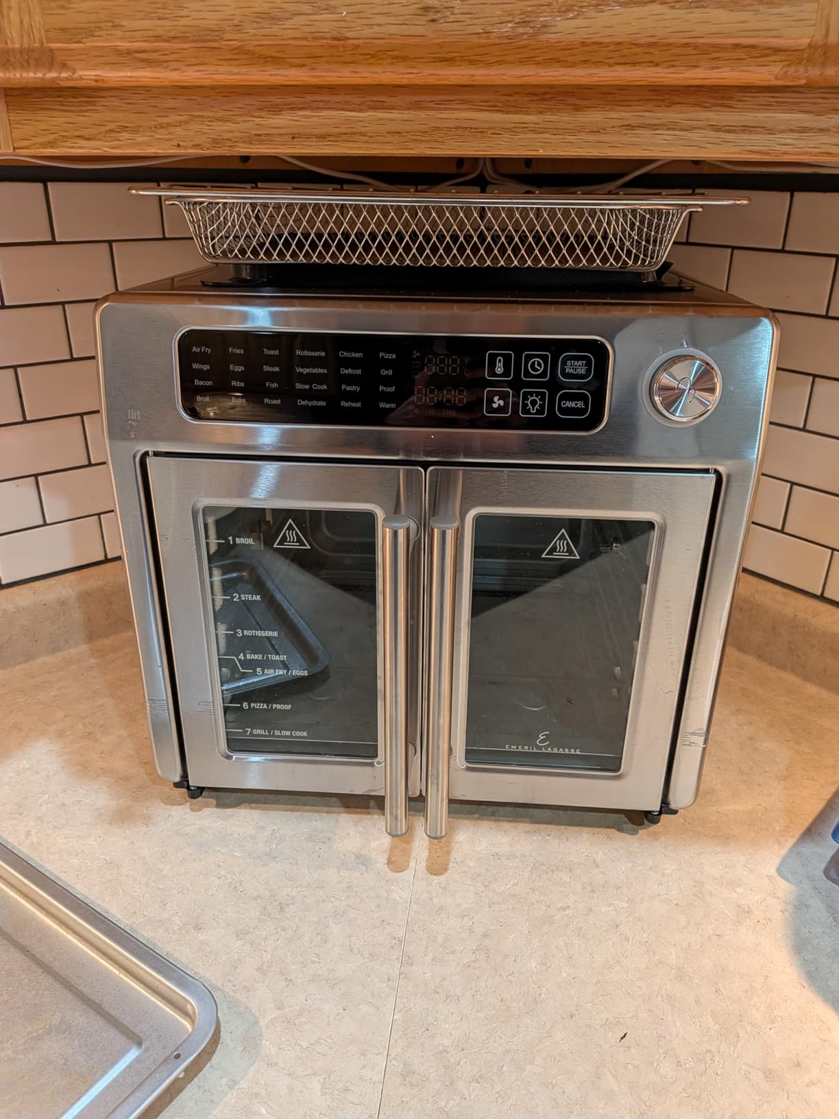 Emeril Lagasse 26QT French Door Multi-Function Air Fryer Toaster Oven with Rotisserie, 24 Cooking Functions, Dual-Speed Fan customer photo 1