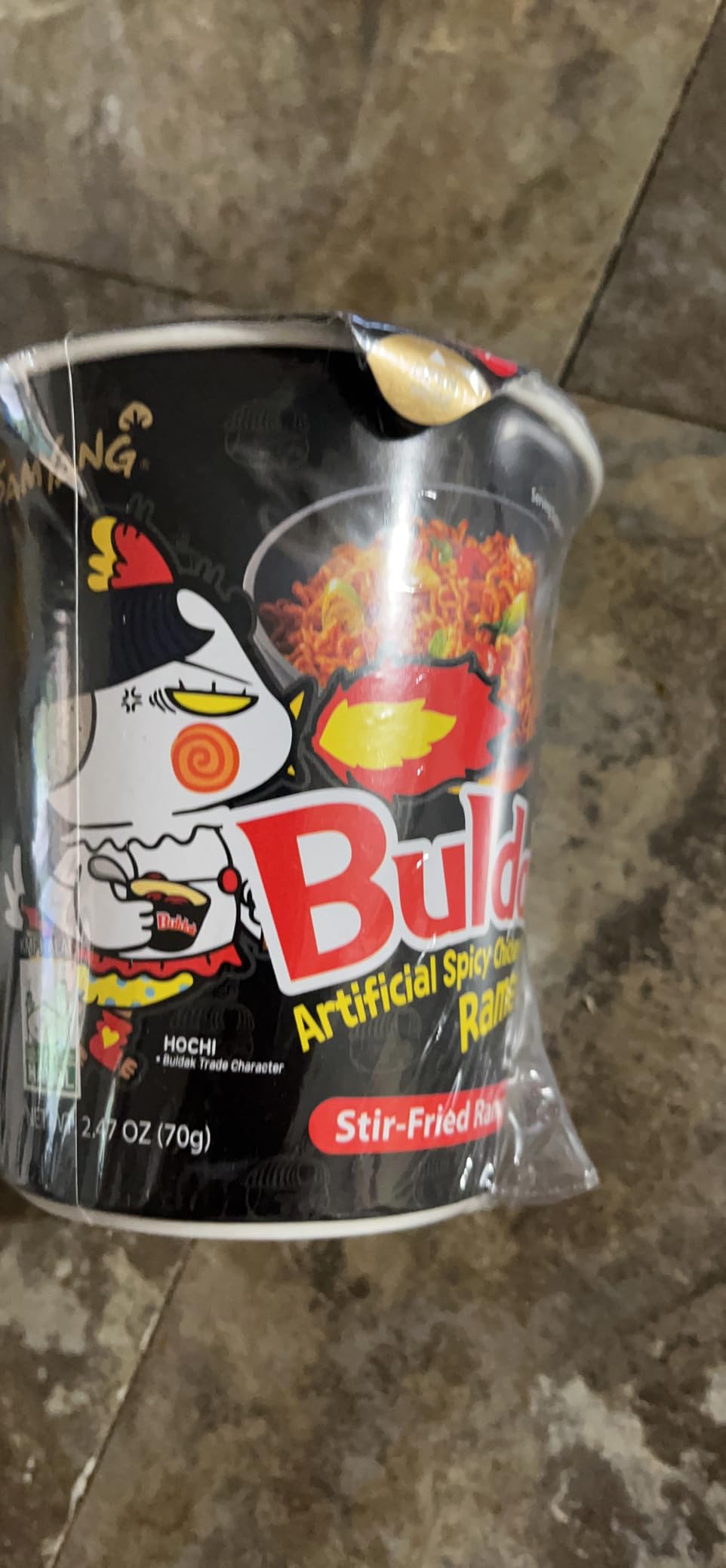 Buldak Spicy Hot Chicken Stir-Fried Cup Noodles (Pack of 6) customer photo 1