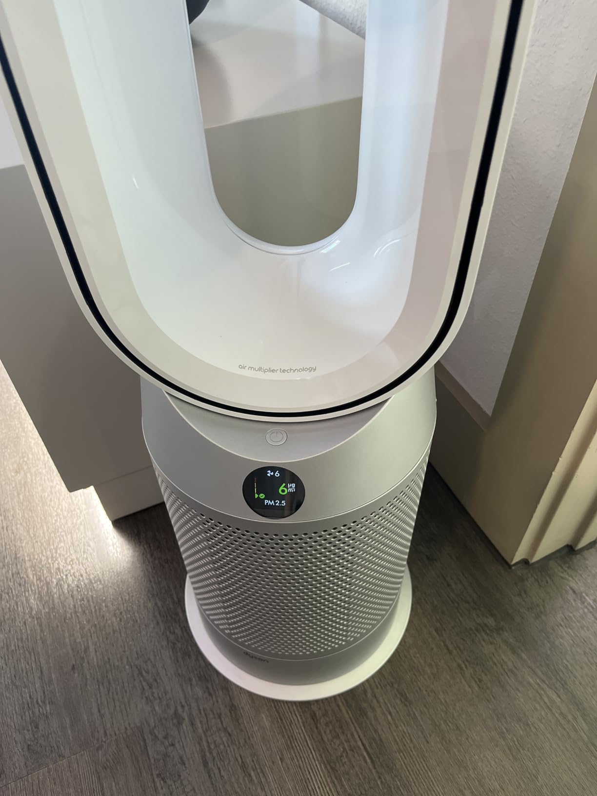 Dyson Purifier Hot+Cool HP07 Air Purifier, Heater, and Fan, White/Silver, Large customer photo 2