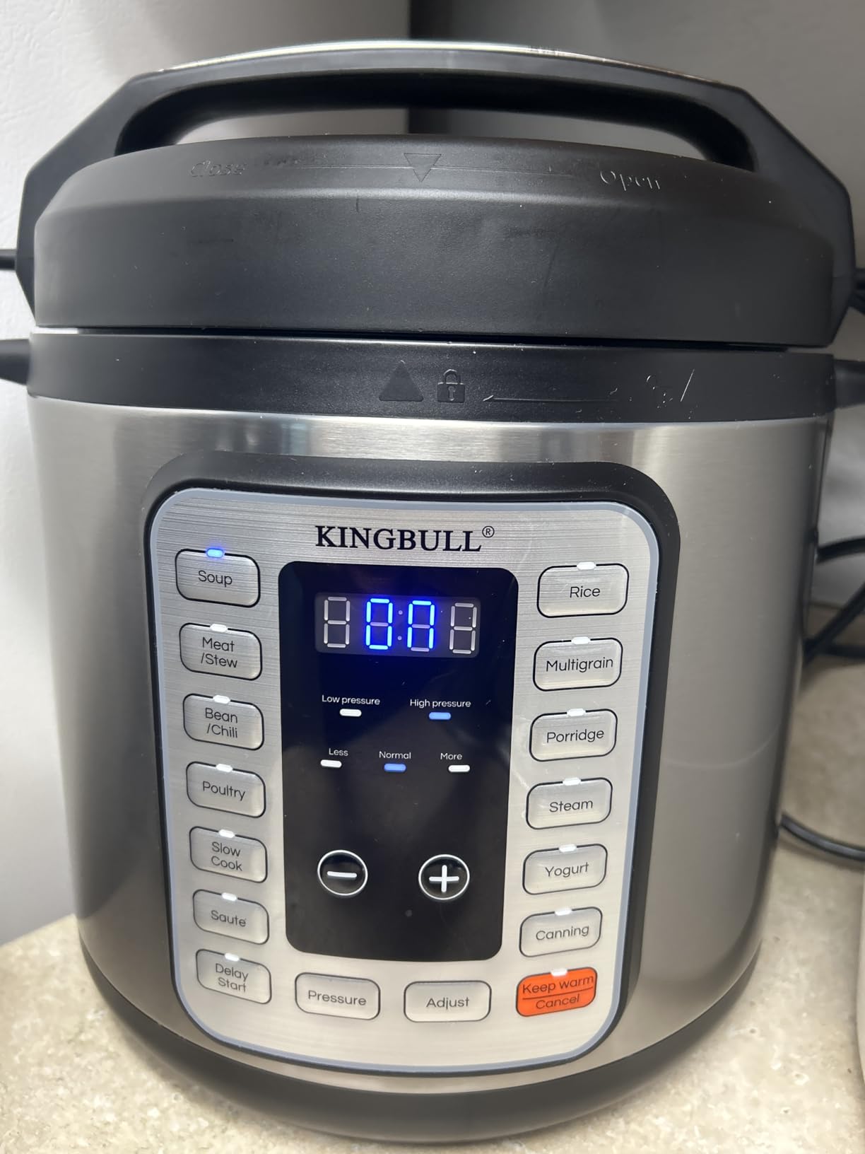 KINGBULL 8QT Electric Pressure Cooker, 12-in-1 Stainless Steel Multi Cooker with Nonstick Inner Pot, Slow Cooker, Rice Cooker, Steamer, Sauté, Yogurt Maker, Warmer, Delay Start customer photo 2