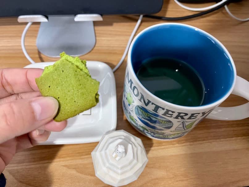 OSULLOC Langue de Chat Cookies (3.52oz, 100g) Korean Matcha Flavored Snacks customer photo 2