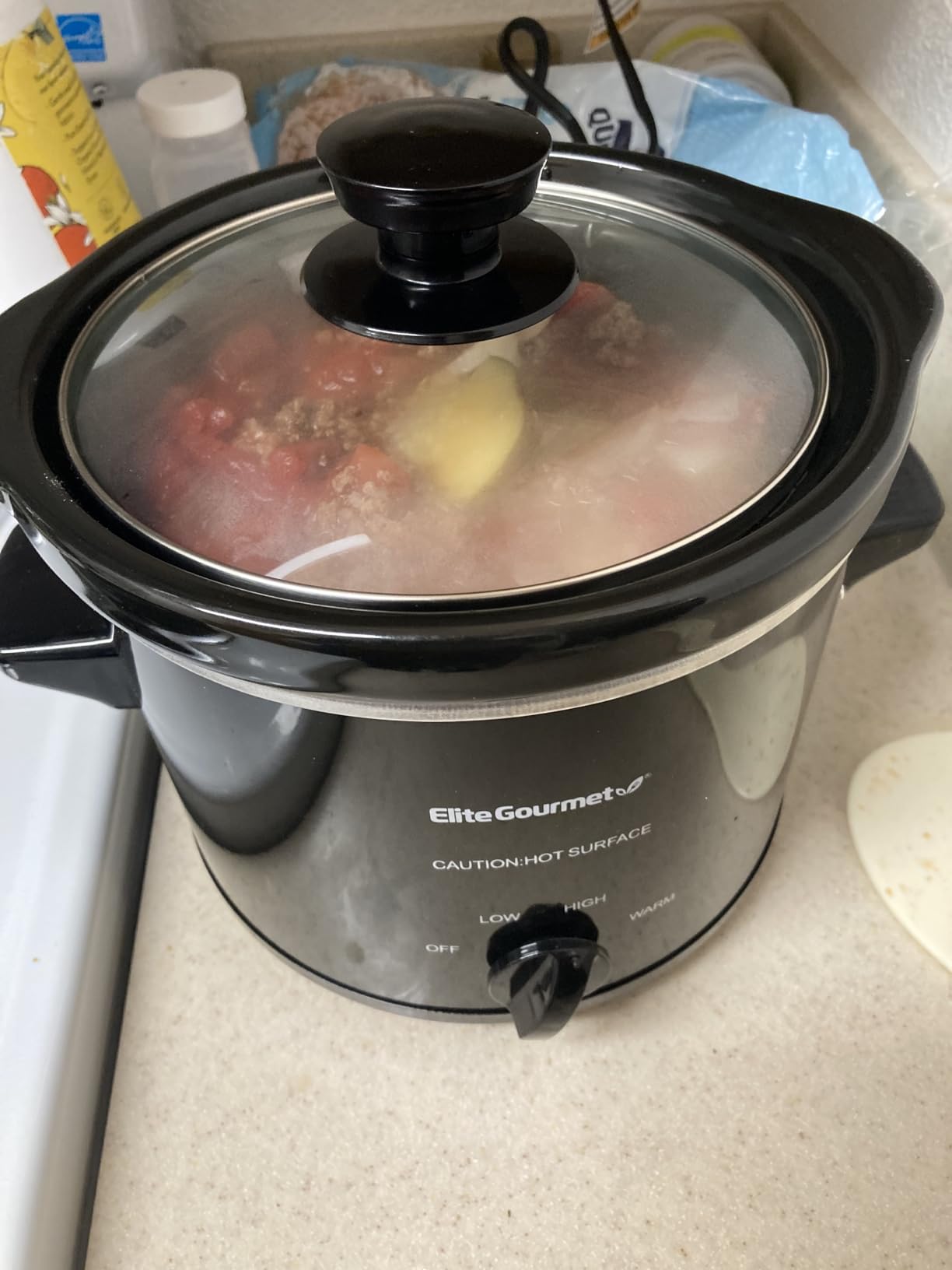 Elite Gourmet MST239X Electric Round Slow Cooker, 2 Qt, Black | Adjustable Temp, Dishwasher-Safe Glass Lid & Crock - Great for Entrees, Sauces, Stews & Dips customer photo 1