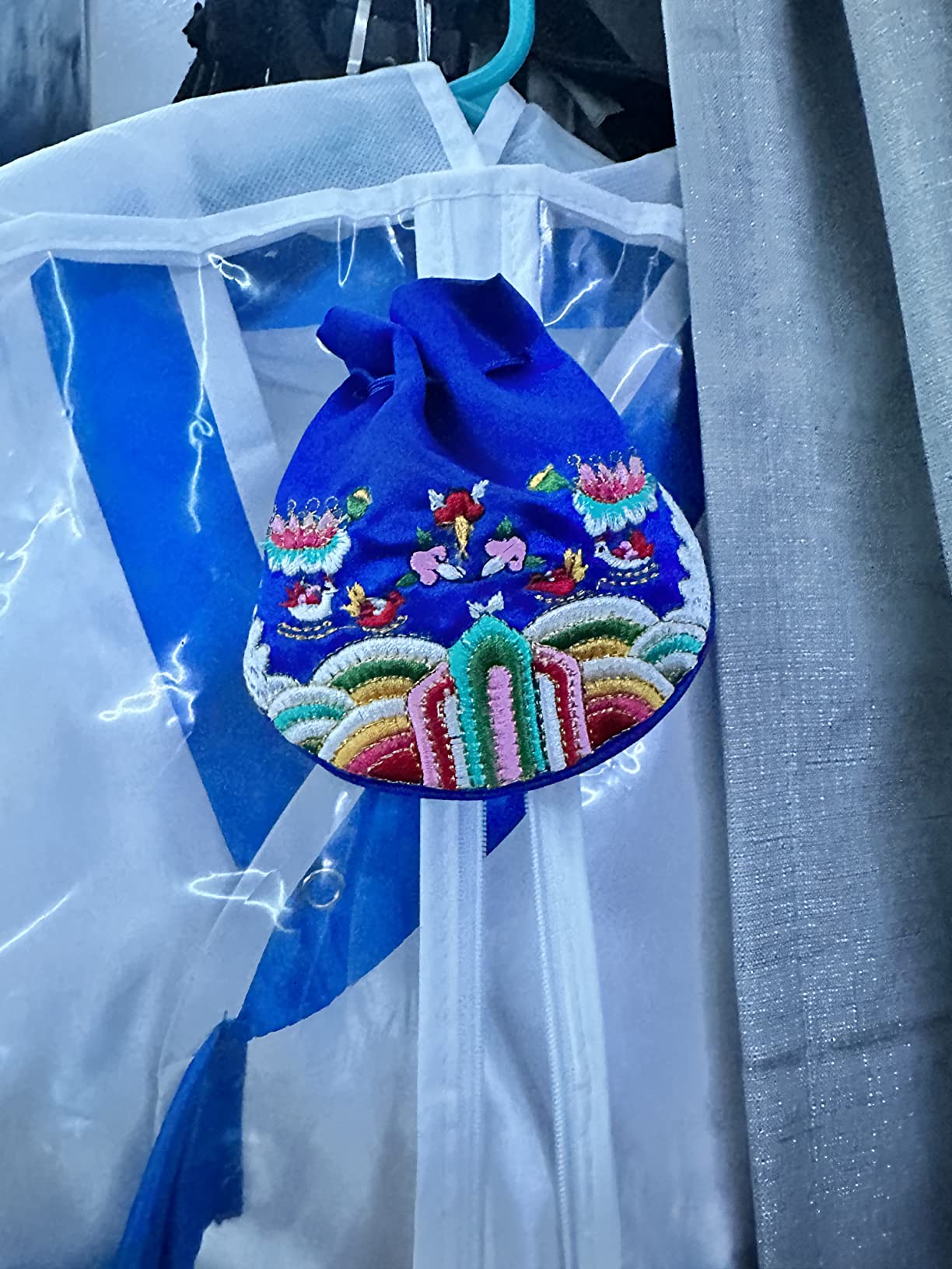 Seoulful Vintage Korean Embroidered Bokjumeoni - Traditional Lucky Pouch - Hanbok Fortune New Year & Chuseok Gift Bag (Pink) customer photo 2
