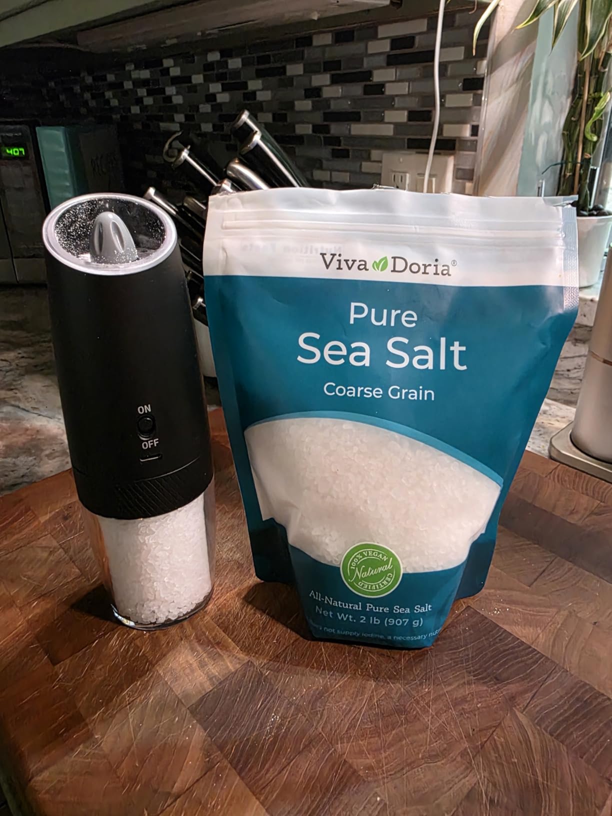 Viva Doria Pure Sea Salt, Coarse Grain, 2 lb | Ideal For Salt Grinders customer photo 2
