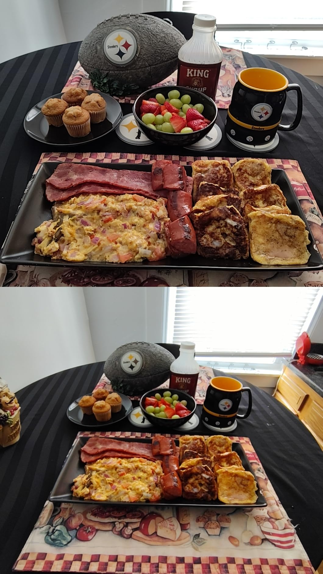 LAUCHUH Serving Platters, 10 inch Porcelain Serving Plates Sushi Plates | Rectangular Platters Serving Dishes for Sushi, Dessert Cake, Appetizers, Meat, Snacks, Cookies, Set of 4, Black customer photo 1