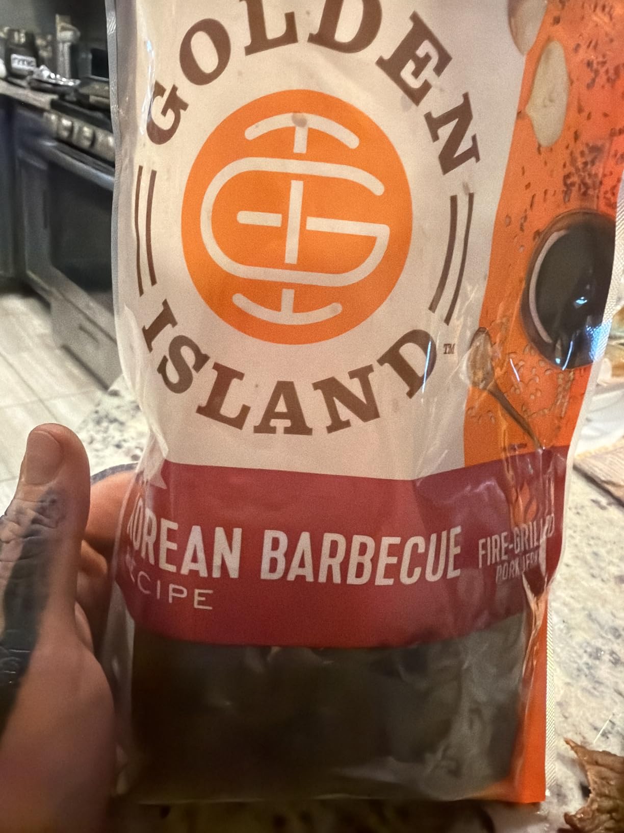 Golden Island Korean BBQ Pork Jerky - (2 Pack) 9 oz Resealable Bag - Fire-Grilled Specialty Meat Snack - Sweet & Savory Protein Snack - 7g Protein per Serving - Made with 100% All-Natural Pork customer photo 2