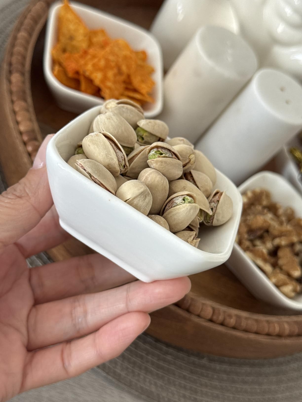 Ultra-Strong 3 Oz 6 Pack Ceramic Dip Bowls Set, Mini Bowl Soy Sauce Plate, Condiment Server, Can be Used for Ketchup, Vinegar,BBQ and Party Dinner customer photo 1
