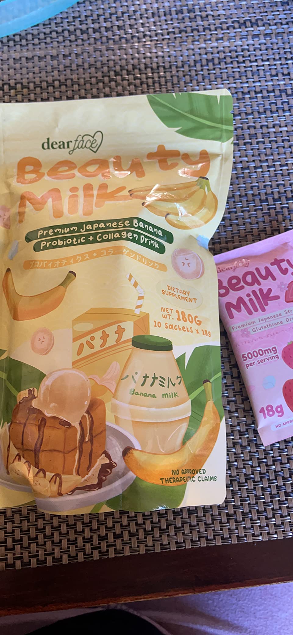 Dear Face Beauty Milk Premium Japanese Banana, 10 Sachets x 18g customer photo 2