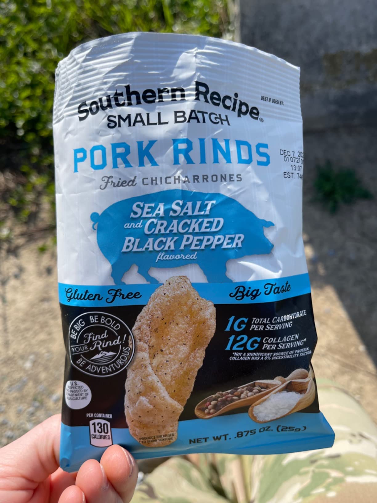 Pork Rinds Variety Pack | Salt & Pepper, Korean BBQ, & Spicy Dill | Southern Recipe Small Batch Chicharrones | Keto Friendly & Low Carb | Snack Bag (18 Count) customer photo 2