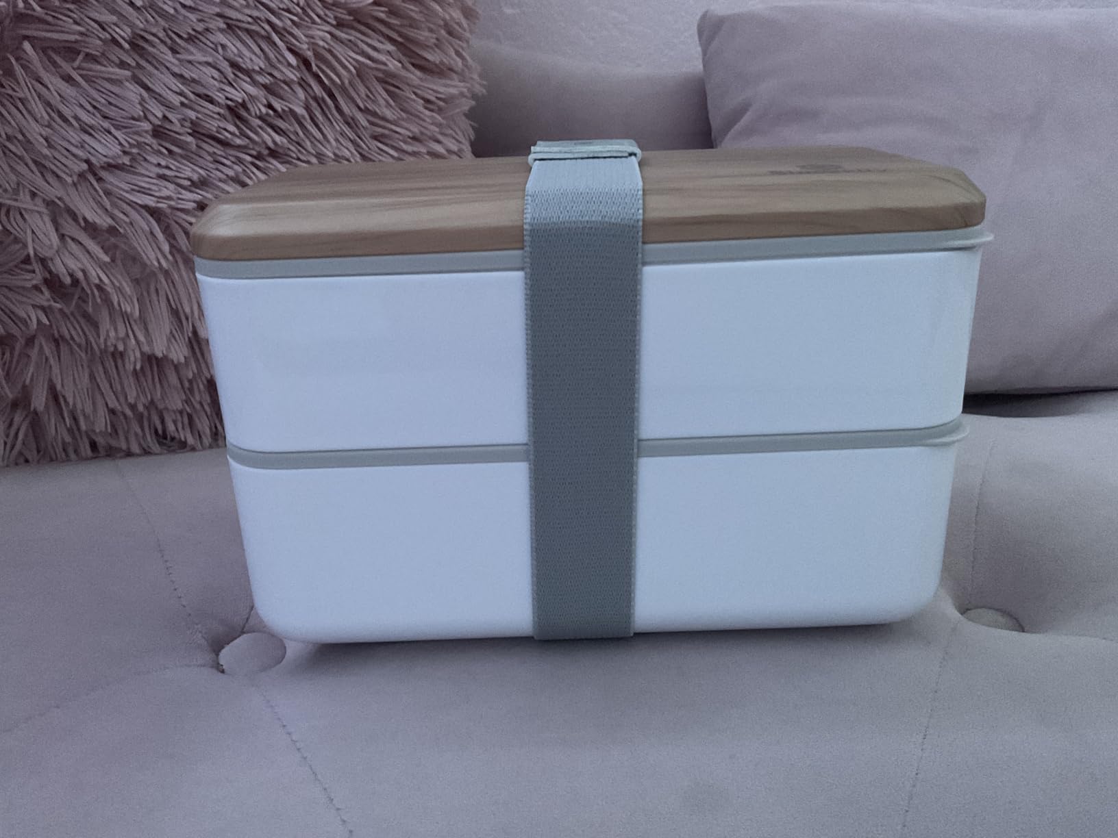 Sinnsally Bento Box Adult Lunch Box with Compartments for Women & Men, (47oz) Stackable Japanese Bento Lunchbox, Rectangle Lunchable Food Container with Utensil Set, Leak-Proof & Microwave/Dishwasher Safe customer photo 2