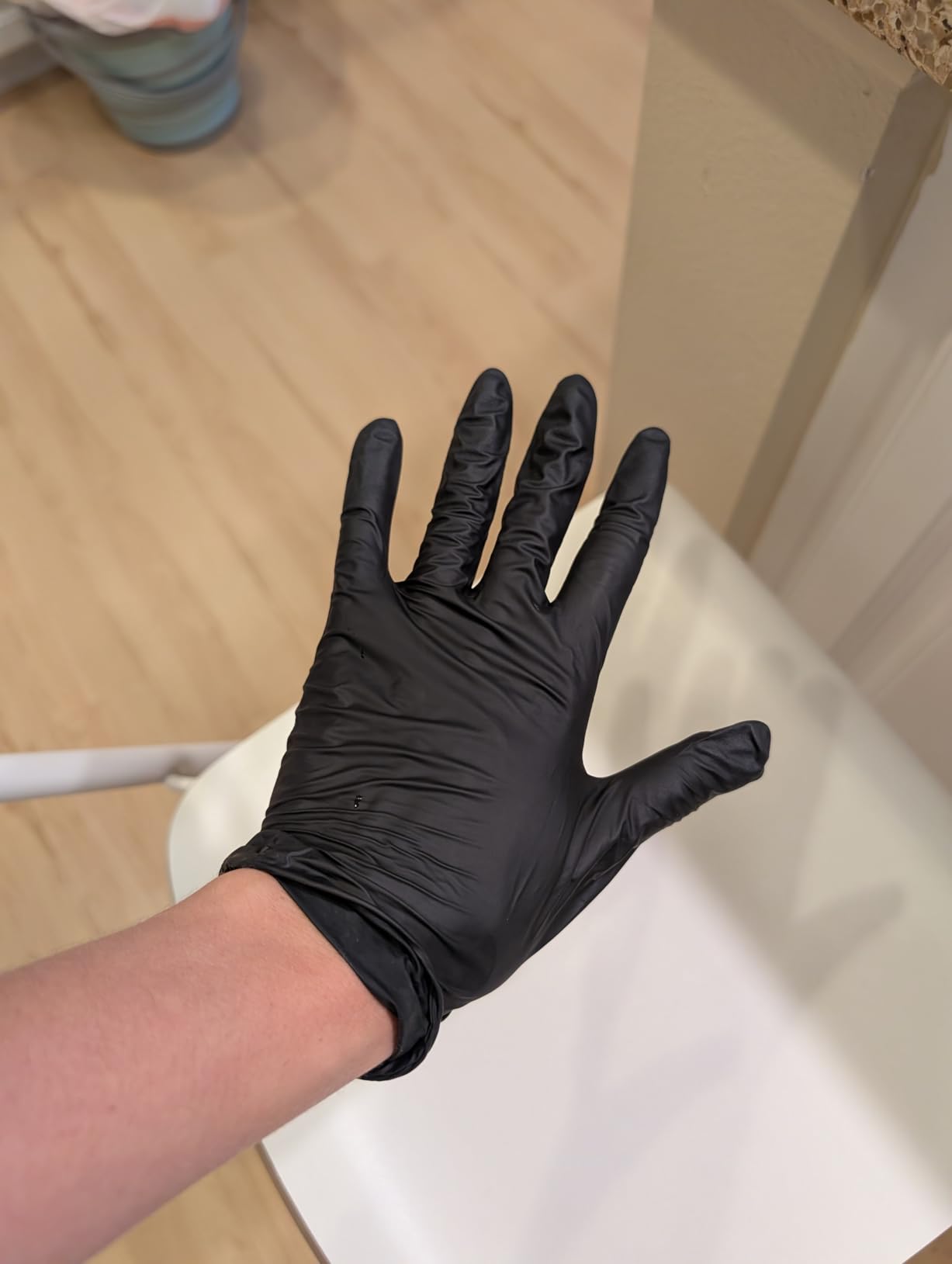 Inspire Black Nitrile Gloves HEAVY DUTY 6 Mil Nitrile Chemical Resistant Medical Cooking Cleaning Disposable Black Gloves customer photo 2