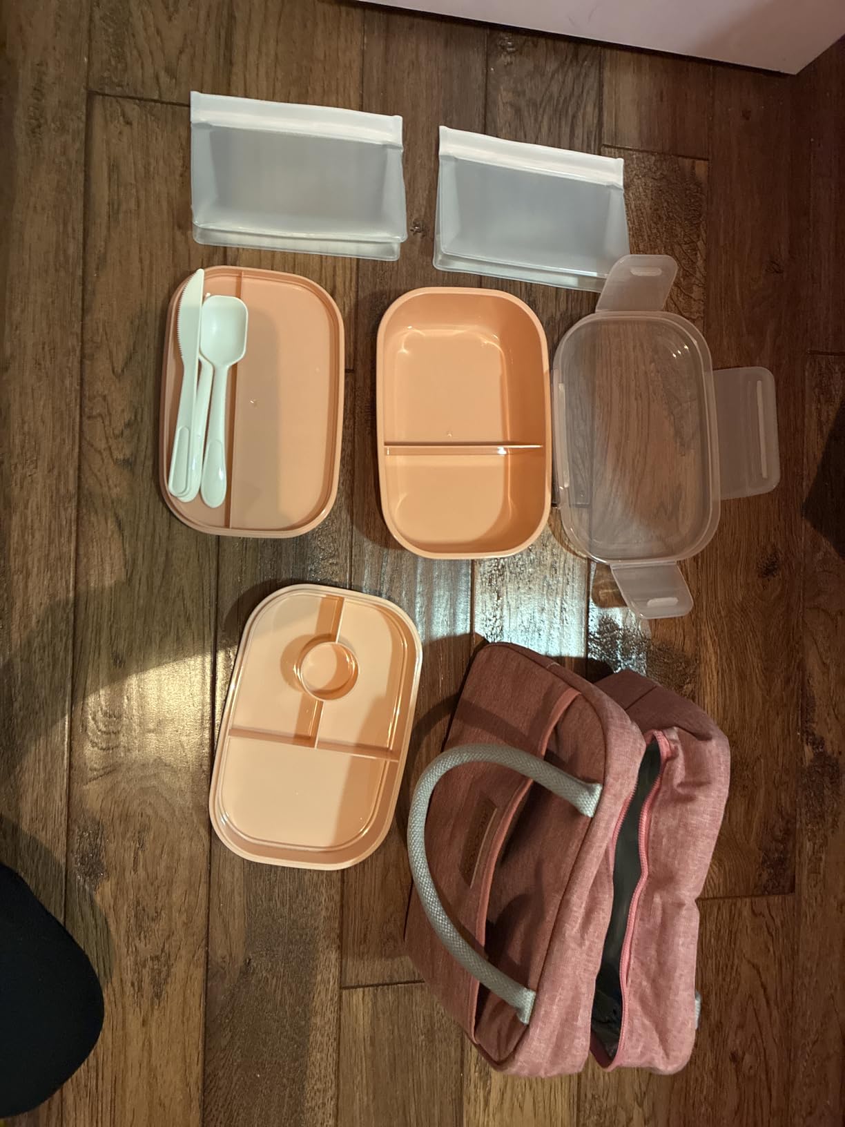 JBGOYON Leakproof Bento Box & Insulated Lunch Bag Set, lunch box for women | 6-hour thermal retention, includes nested knife fork spoon, 2 reusable snack pouches, designed for adults and kids customer photo 1