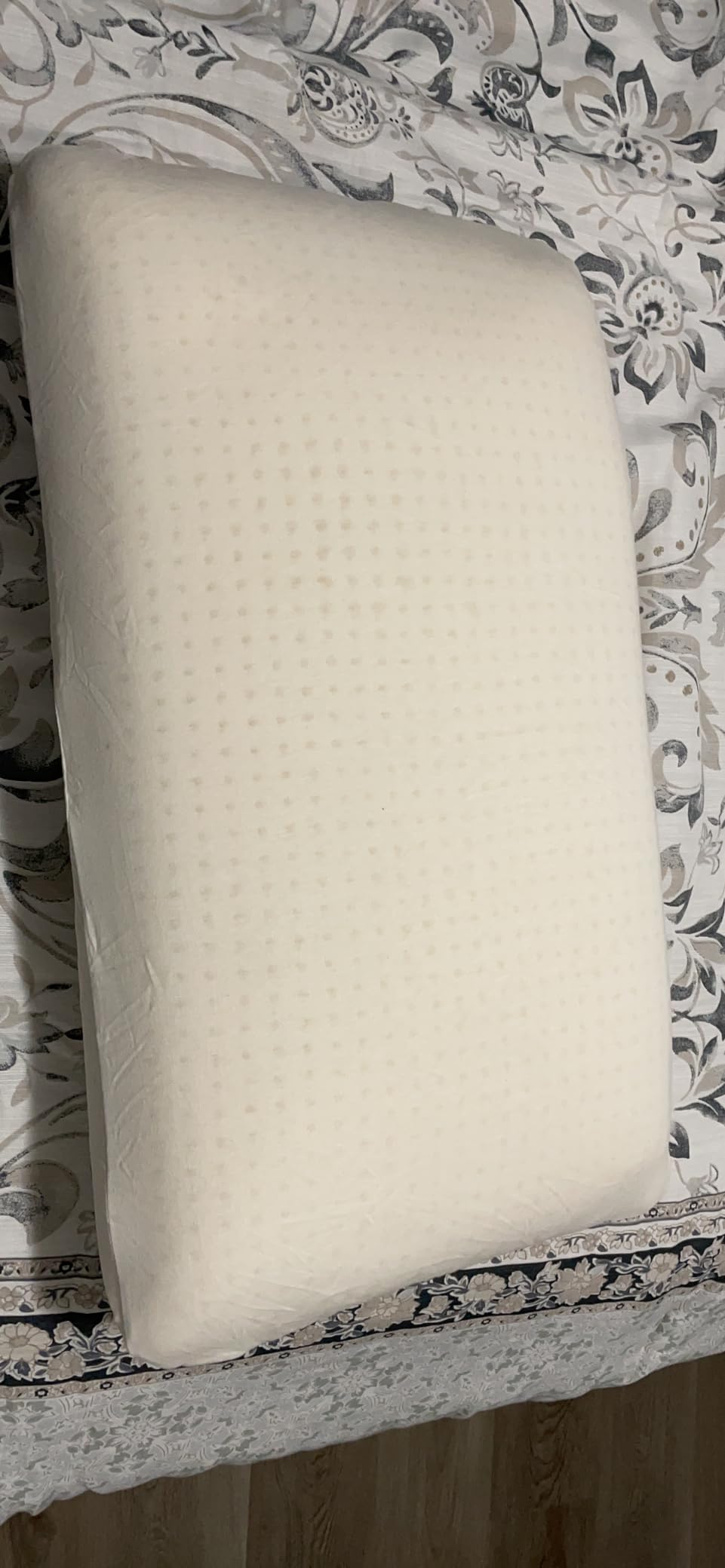 JOTOM Talalay Natural Latex Pillow Sleeping Bed Pillow, Medium Firmness Latex Pillow for Side, Back, and Stomach Sleepers, Removable Breathable Cotton Cover (Standard Size, Medium (5.5