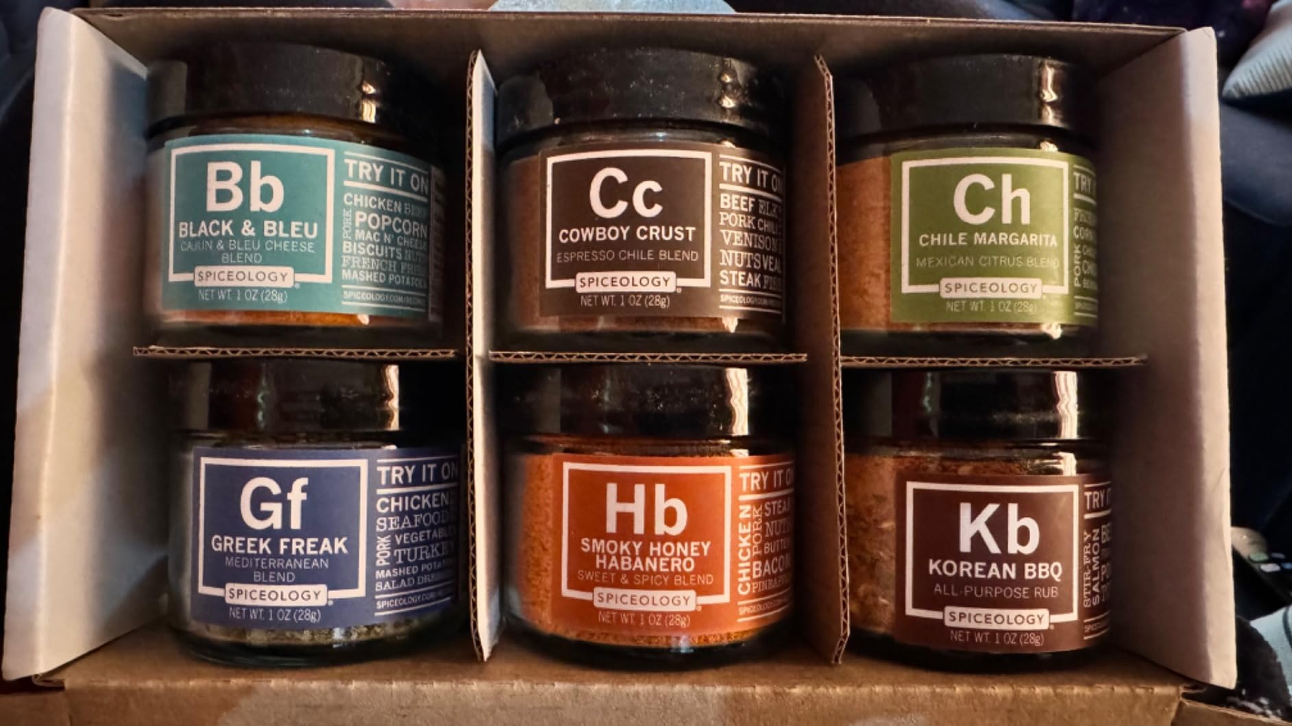 Spiceology Seasoning Gift Set, 6 Signature Spice Blend Variety Pack, 6-Pack | Flavors Include: Cajun, Mexican, Espresso, Mediterranean, Smoky Honey Habanero, Korean BBQ customer photo 1