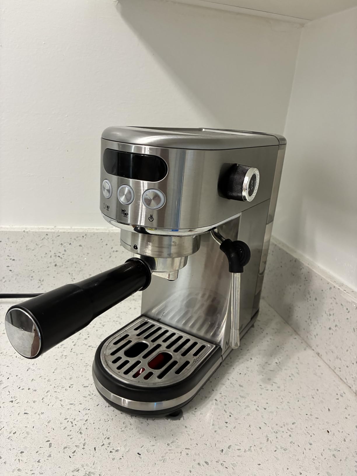 Neretva 20 Bar Espresso Machine Super Compact Espresso Coffee Machine | Professional Stainless Steel Espresso Maker with LED Display and Powerful Steam for Home Baristas to Make Latte, Cappuccino customer photo 1