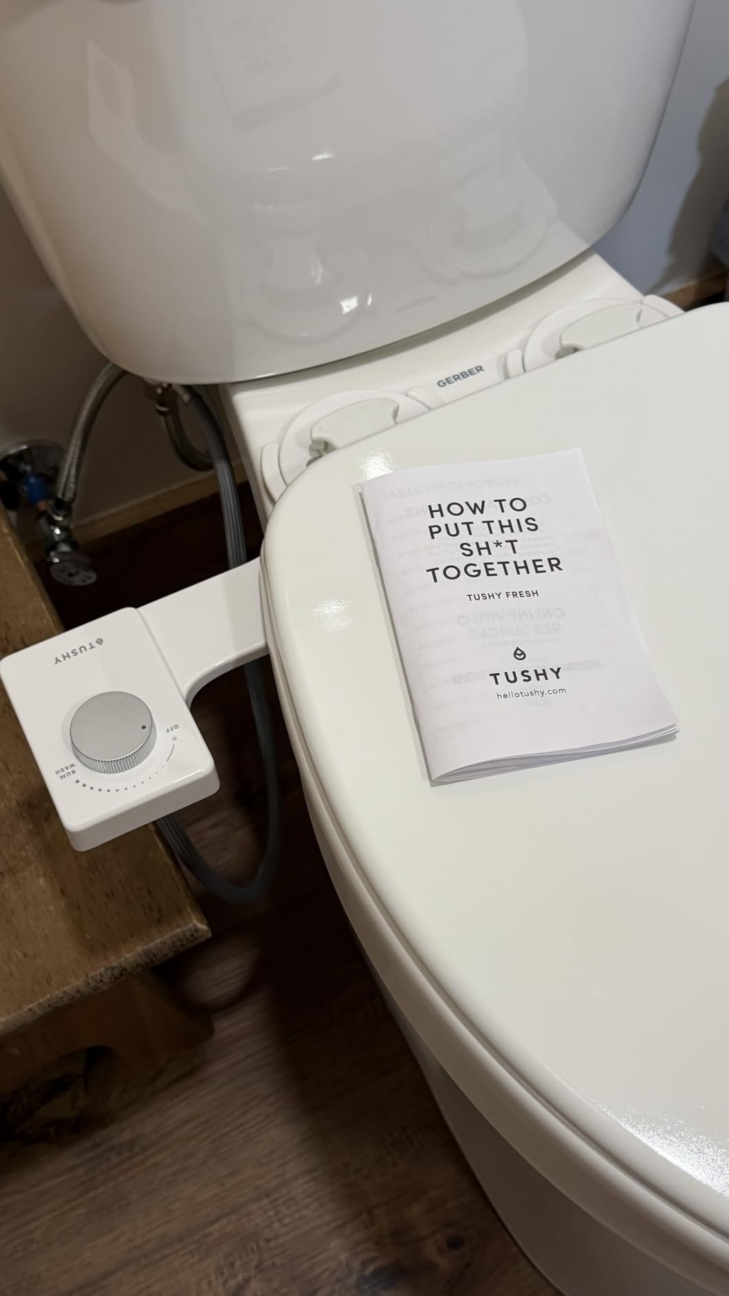 TUSHY Fresh Ultra-Slim Starter Bidet Attachment, Silver customer photo 1