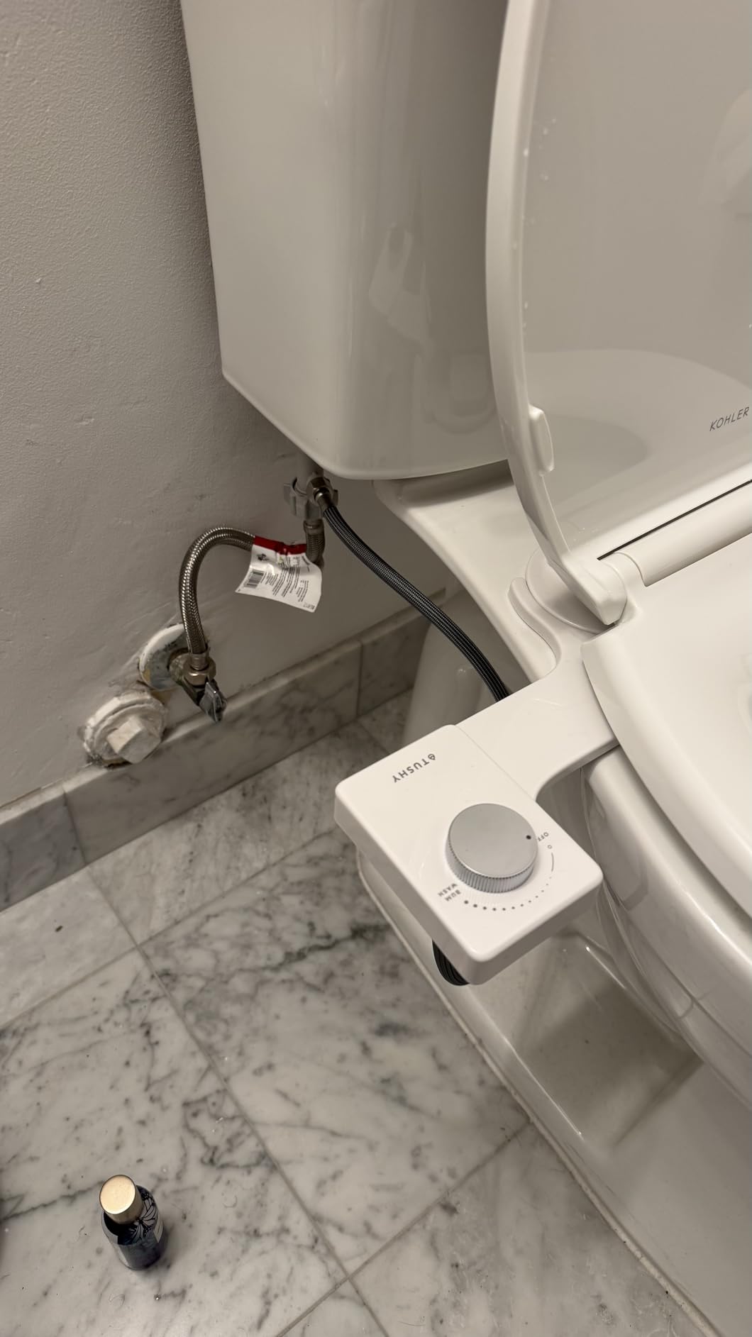 TUSHY Fresh Ultra-Slim Starter Bidet Attachment, Silver customer photo 2