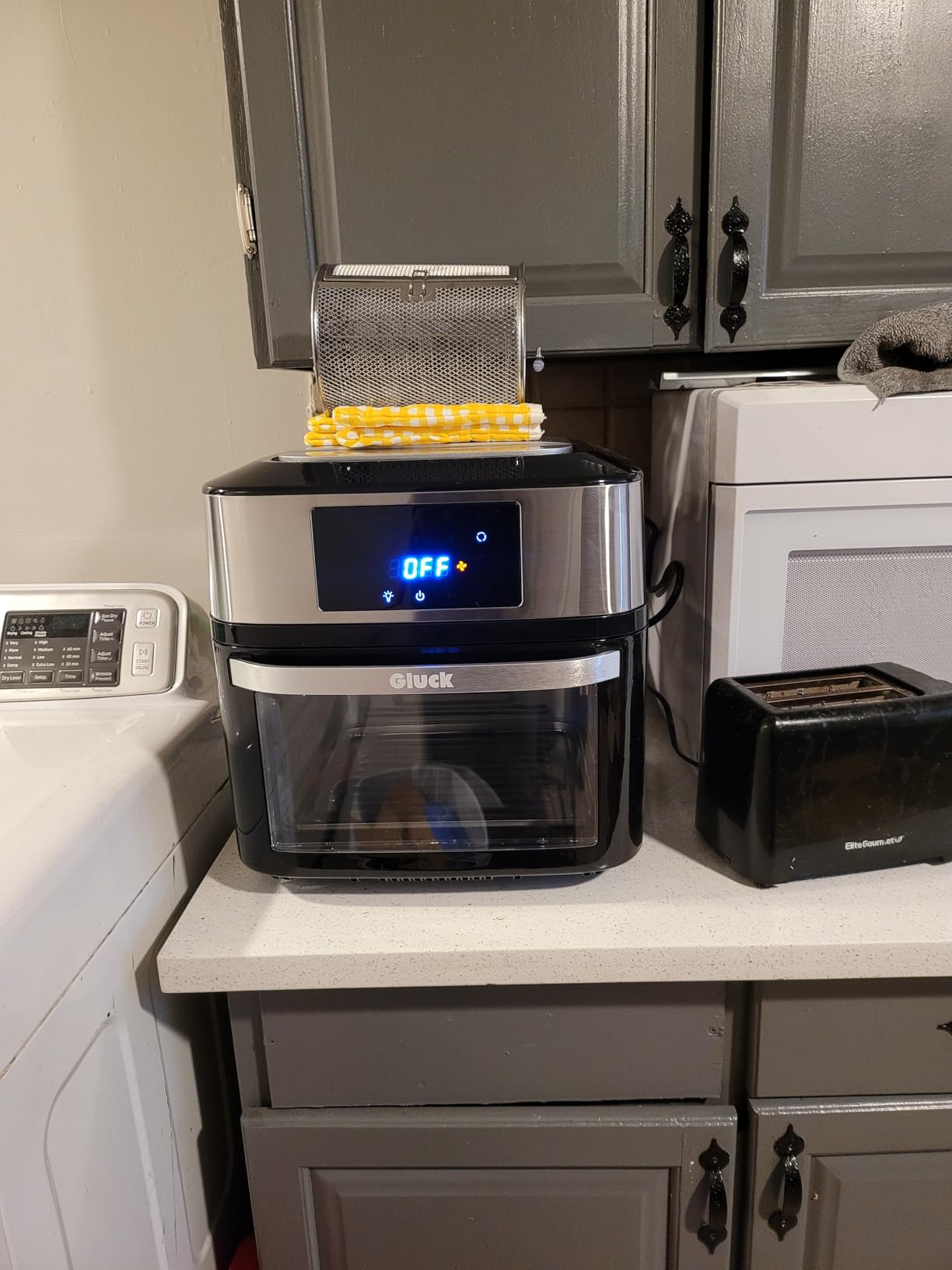 Air Fryer Oven Large 20 QT, Multifunctional 10-in-1 Airfryer Toaster Combo with Rotisserie, Dehydrate, Bake, 1800W ETL Rated customer photo 2