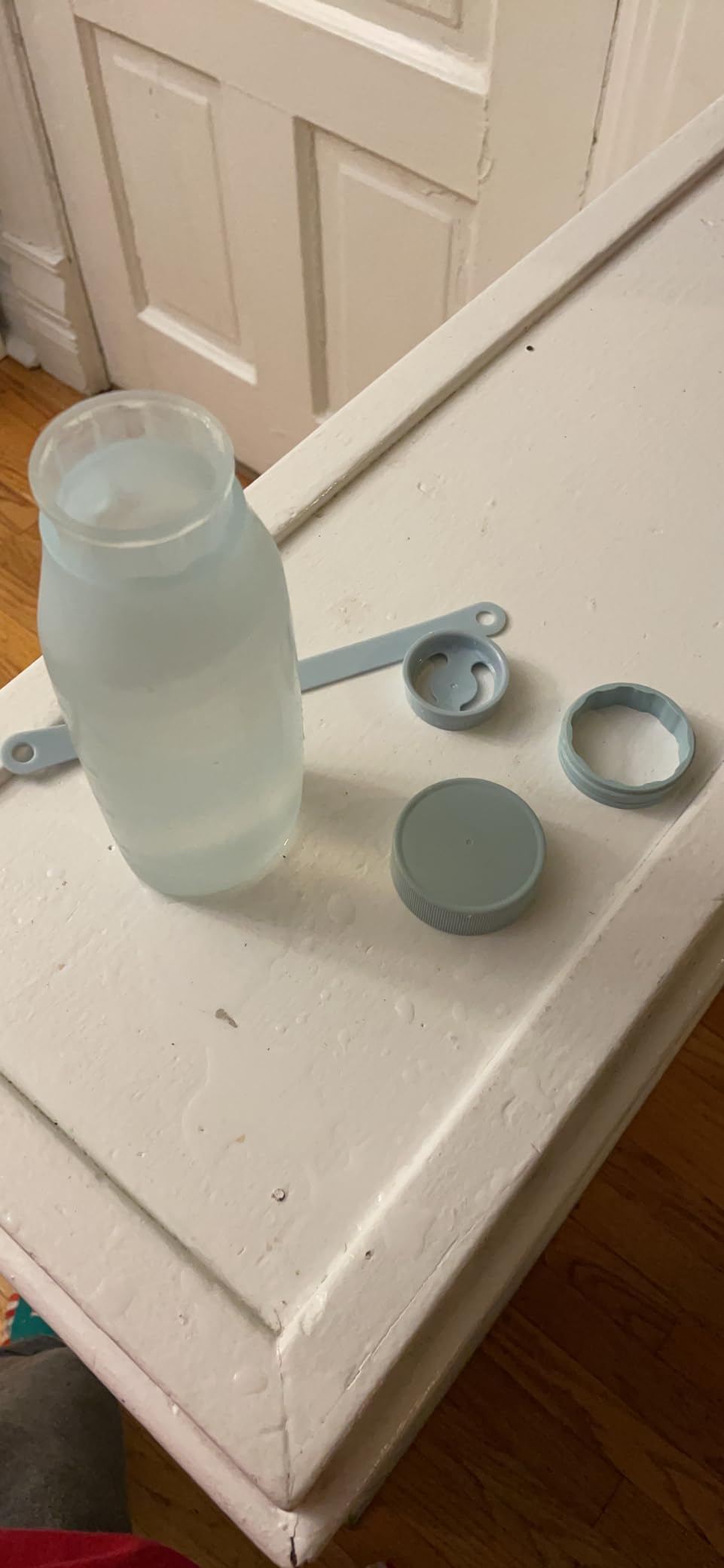 BLUE GINKGO Collapsible Water Bottle - Lightweight, Foldable Silicone Bottle for Travel, Hiking, and Camping (16.9oz, Made in Korea) customer photo 1