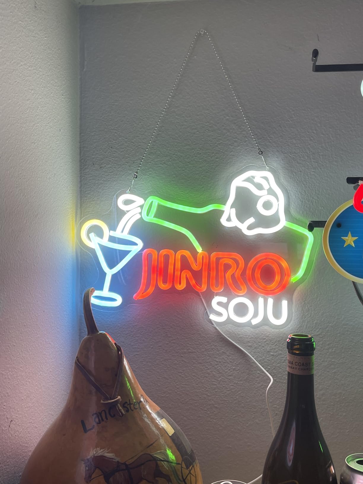 Jinro Soju Neon Sign for Wall Decor Dimmable Soju Led Sign Korean Jinro Frog Bar Neon Light customer photo 2