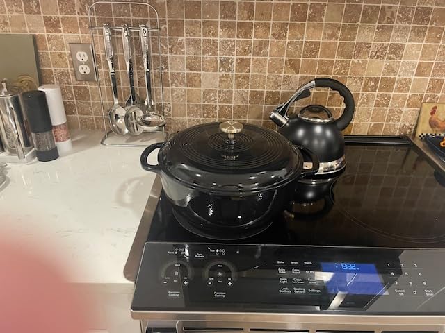 Best Choice Products 7.5 Quart Enamel Cast-Iron Round Dutch Oven, Family Style Heavy-Duty Pre-Seasoned Cookware for Home, Kitchen, Dining Room, Oven Safe w/Lid, Dual Handles - Sage Green customer photo 2