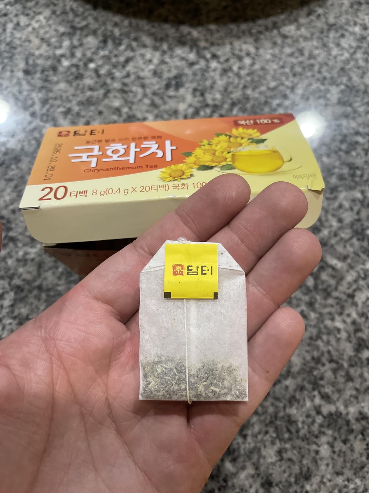 Damtuh Korean Chrysanthemum Tea Bags, Caffeine-Free, 20 Count customer photo 2