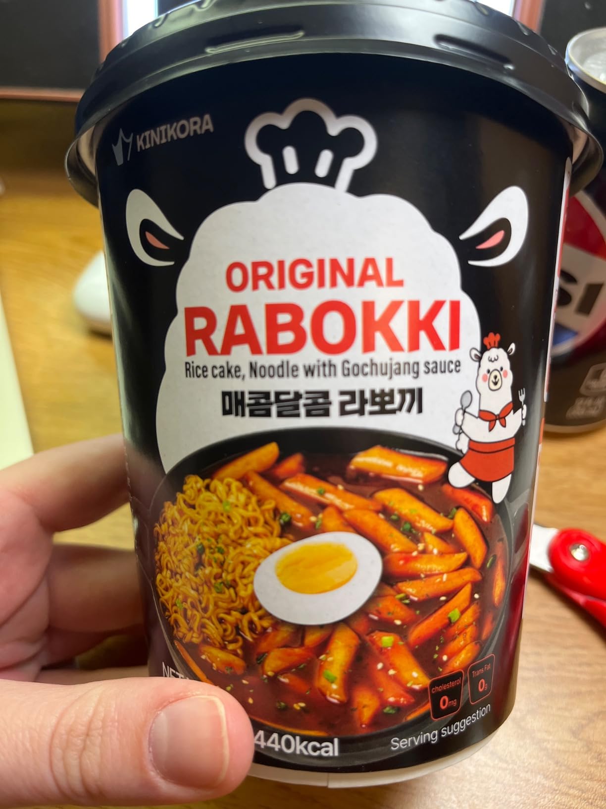 KINIKORA Swicy Instant Rabokki Cup 2-Pack, Korean Tteokbokki & Ramen | Topokki style Korean street food, Chewy rice cakes with ramen, Quick 3.5 min microwave cup meal customer photo 2