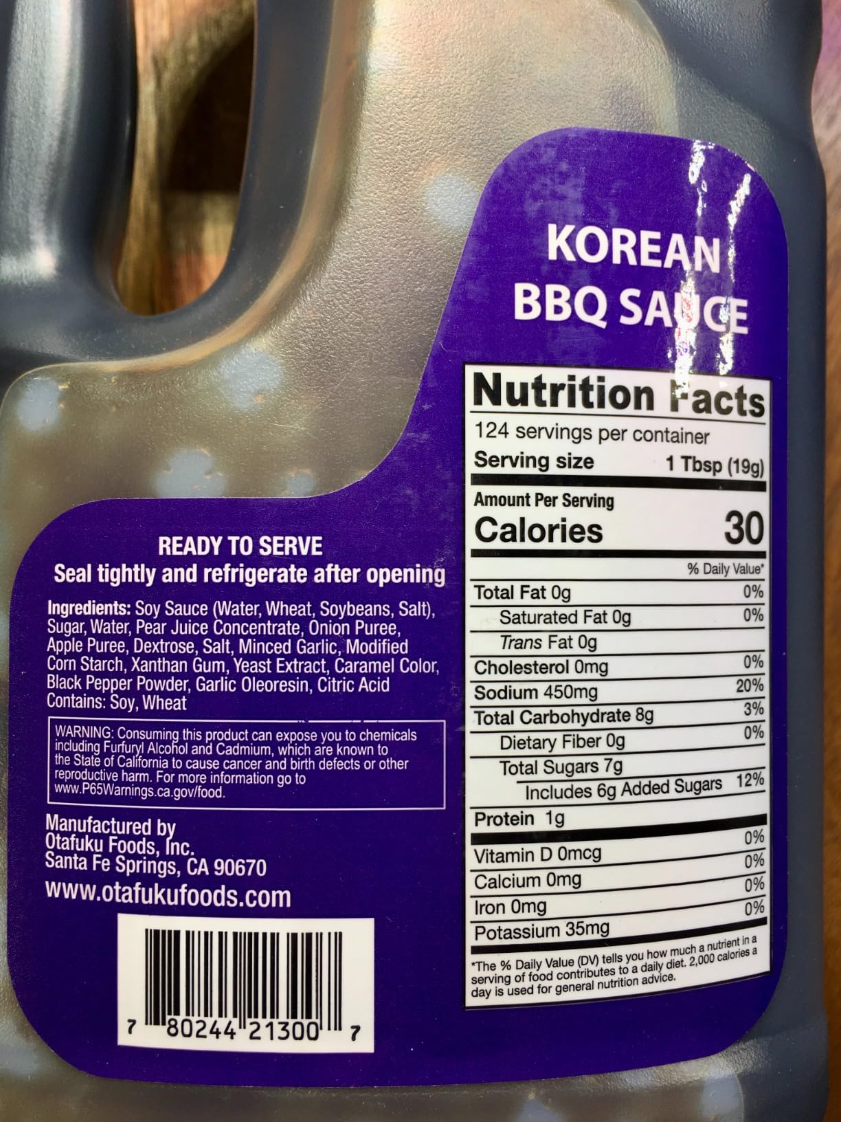Otafuku Korean BBQ Bulgogi Sauce Marinade, Restaurant Bulk Size | Pack of 1 - 83.2 Ounces - (1/2 Gallon) customer photo 1