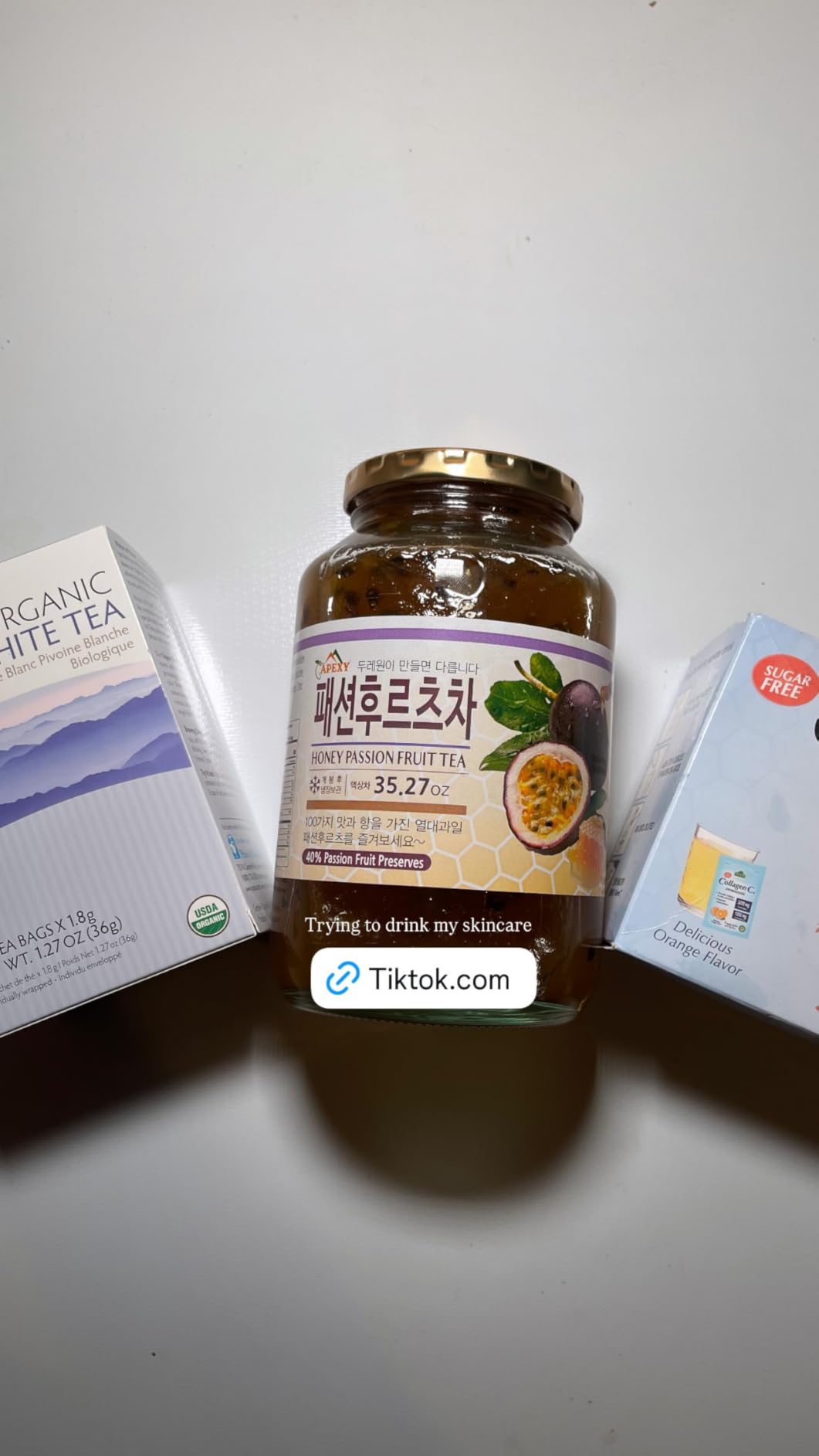 Apexy Authentic Korean Honey Passion Fruit Tea, Passionfruit Puree, Just Add Hot Water, Gourment Blend for Smoothies, Cocktails Desserts and Spread, No Artificial Colors, Versatile and Natural Delight, Made in KOREA 35.27oz (1kg) customer photo 2