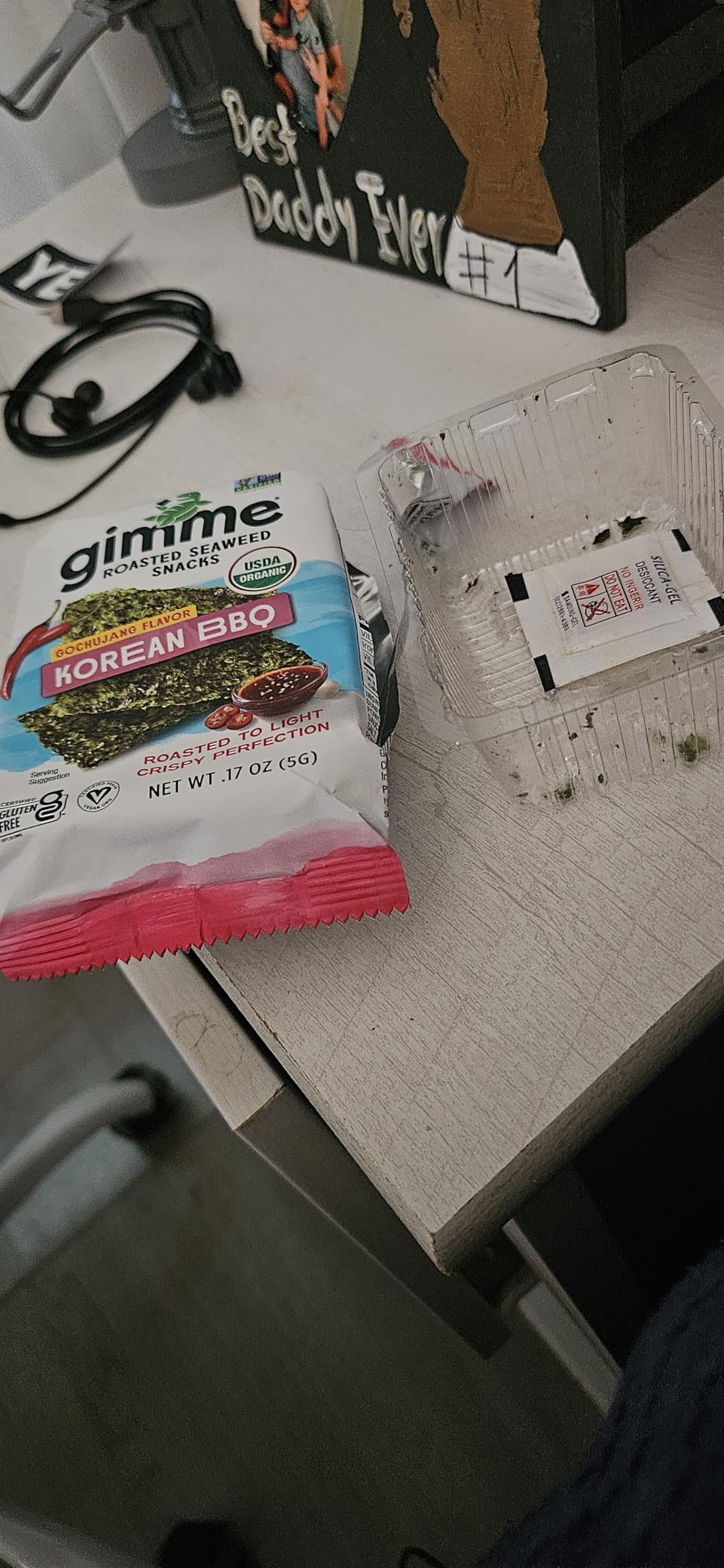 Gimme Seaweed Organic Premium Roasted Seaweed Snacks, Korean BBQ, 6 Count, Keto, Vegan, Gluten-Free customer photo 1